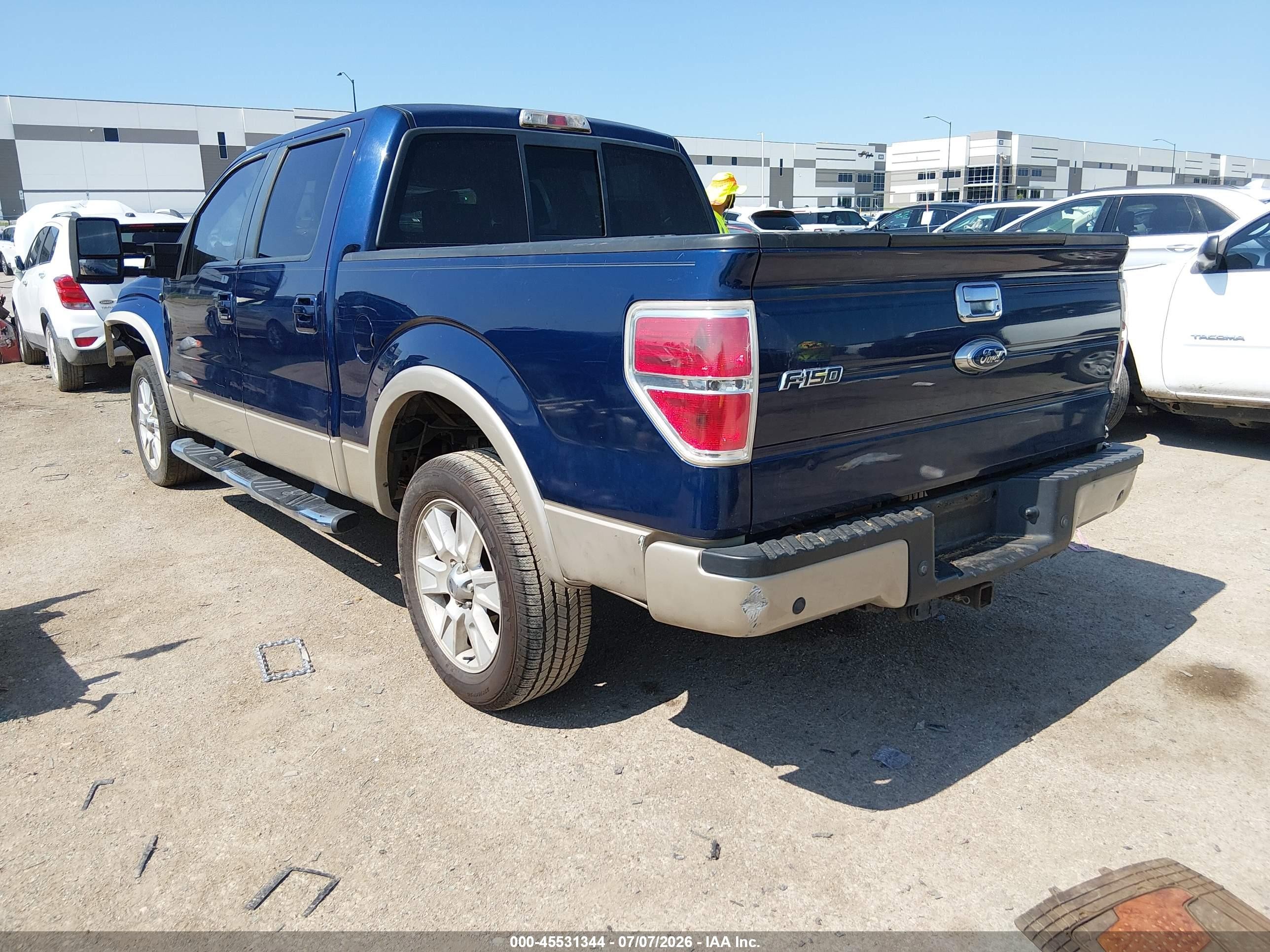 2009 Ford F-150 King Ranch/lariat/platinum/xl/xlt Blue vin: 1FTPW12V99KC95466