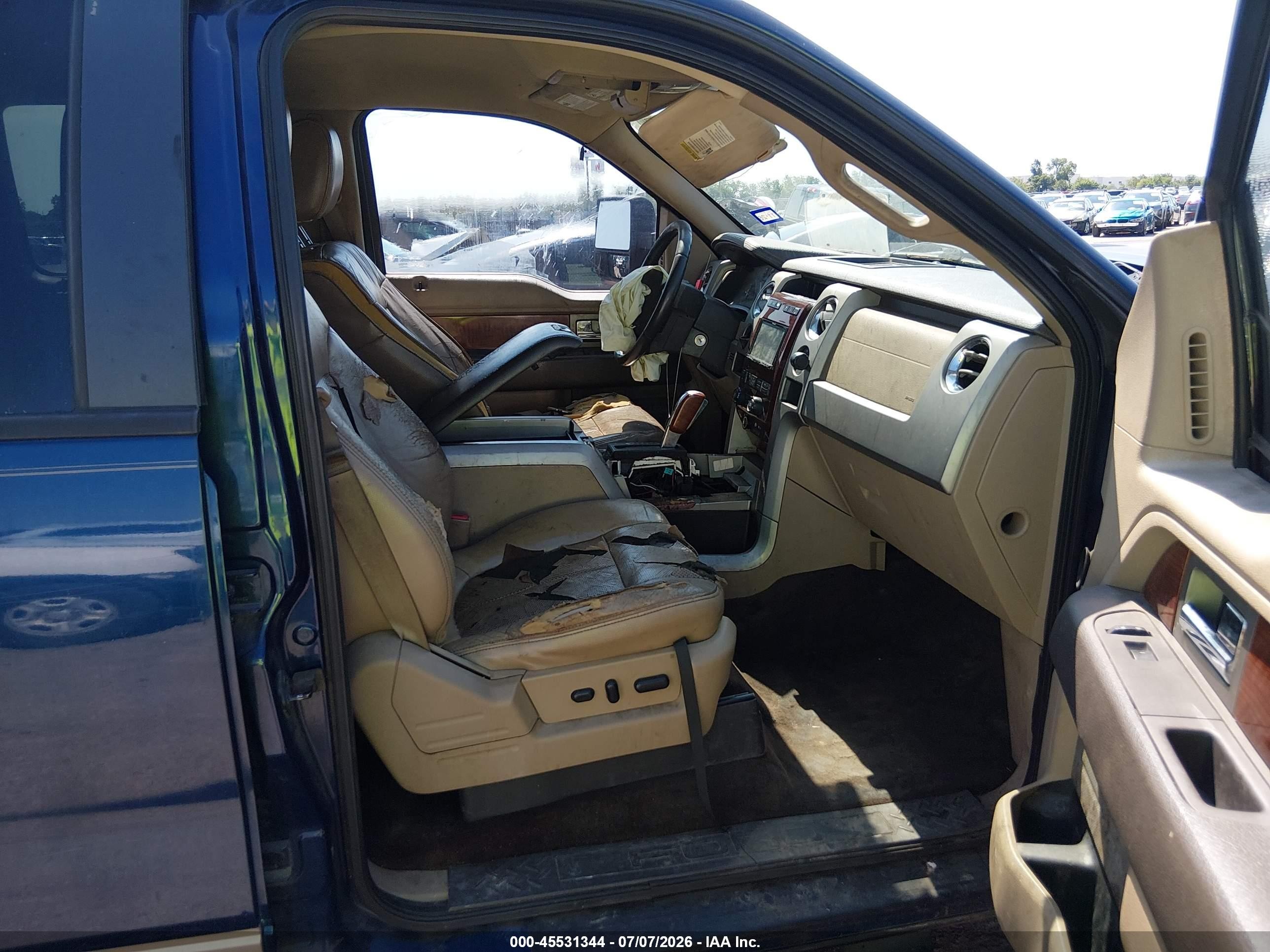 2009 Ford F-150 King Ranch/lariat/platinum/xl/xlt Blue vin: 1FTPW12V99KC95466
