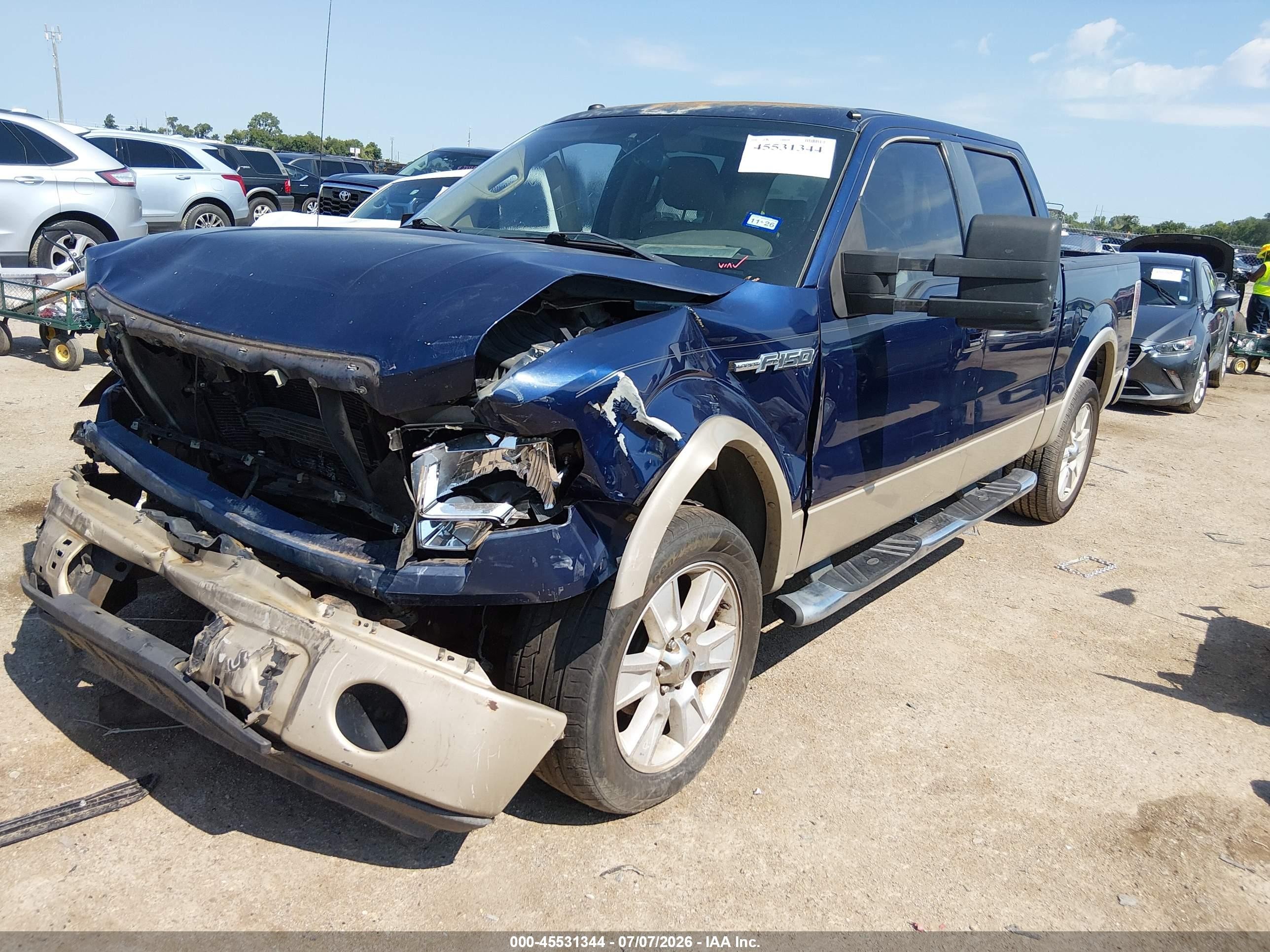 2009 Ford F-150 King Ranch/lariat/platinum/xl/xlt Blue vin: 1FTPW12V99KC95466