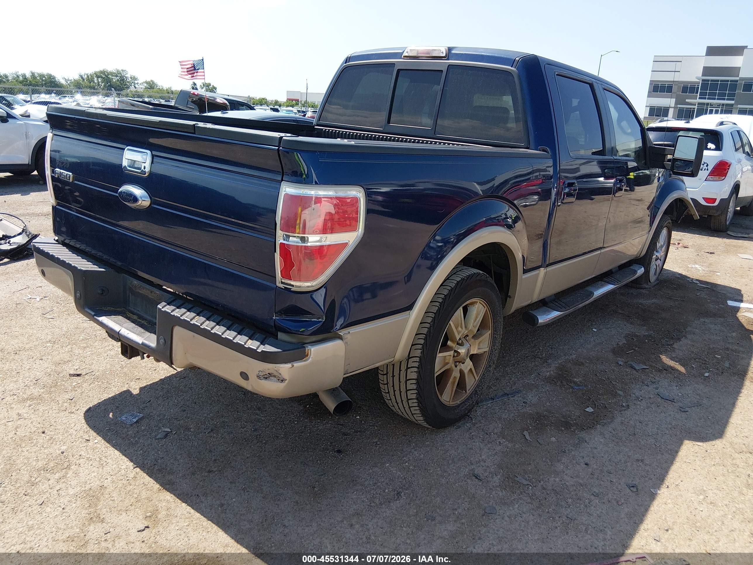 2009 Ford F-150 King Ranch/lariat/platinum/xl/xlt Blue vin: 1FTPW12V99KC95466