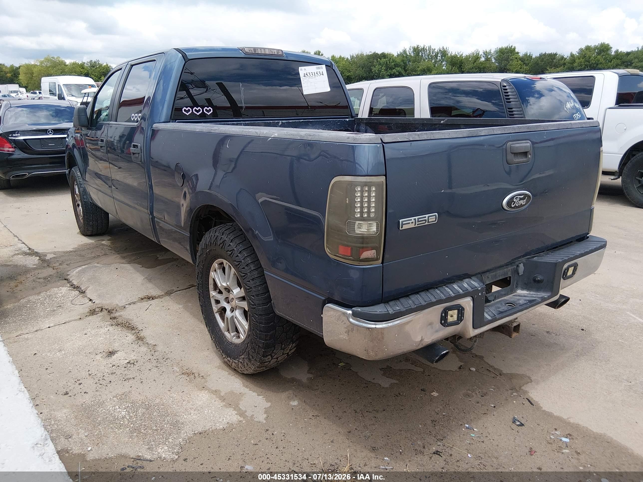 2006 Ford F-150 Lariat/xlt Blue vin: 1FTPW12VX6FA89156
