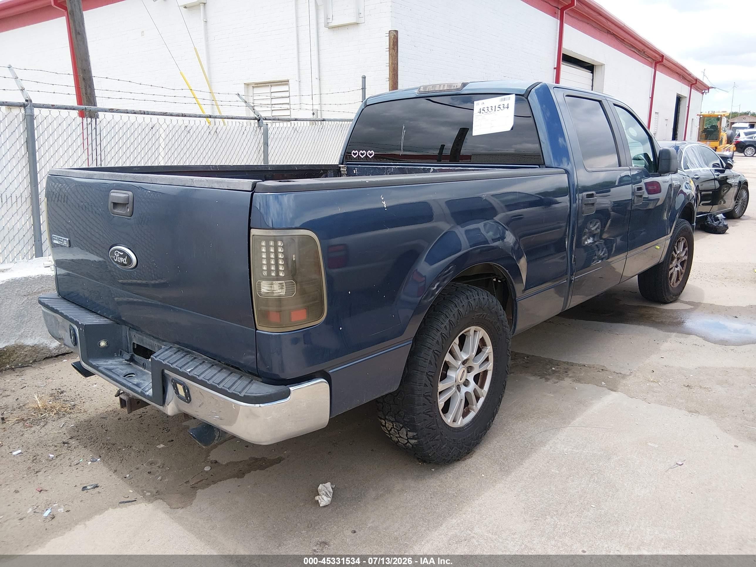 2006 Ford F-150 Lariat/xlt Blue vin: 1FTPW12VX6FA89156