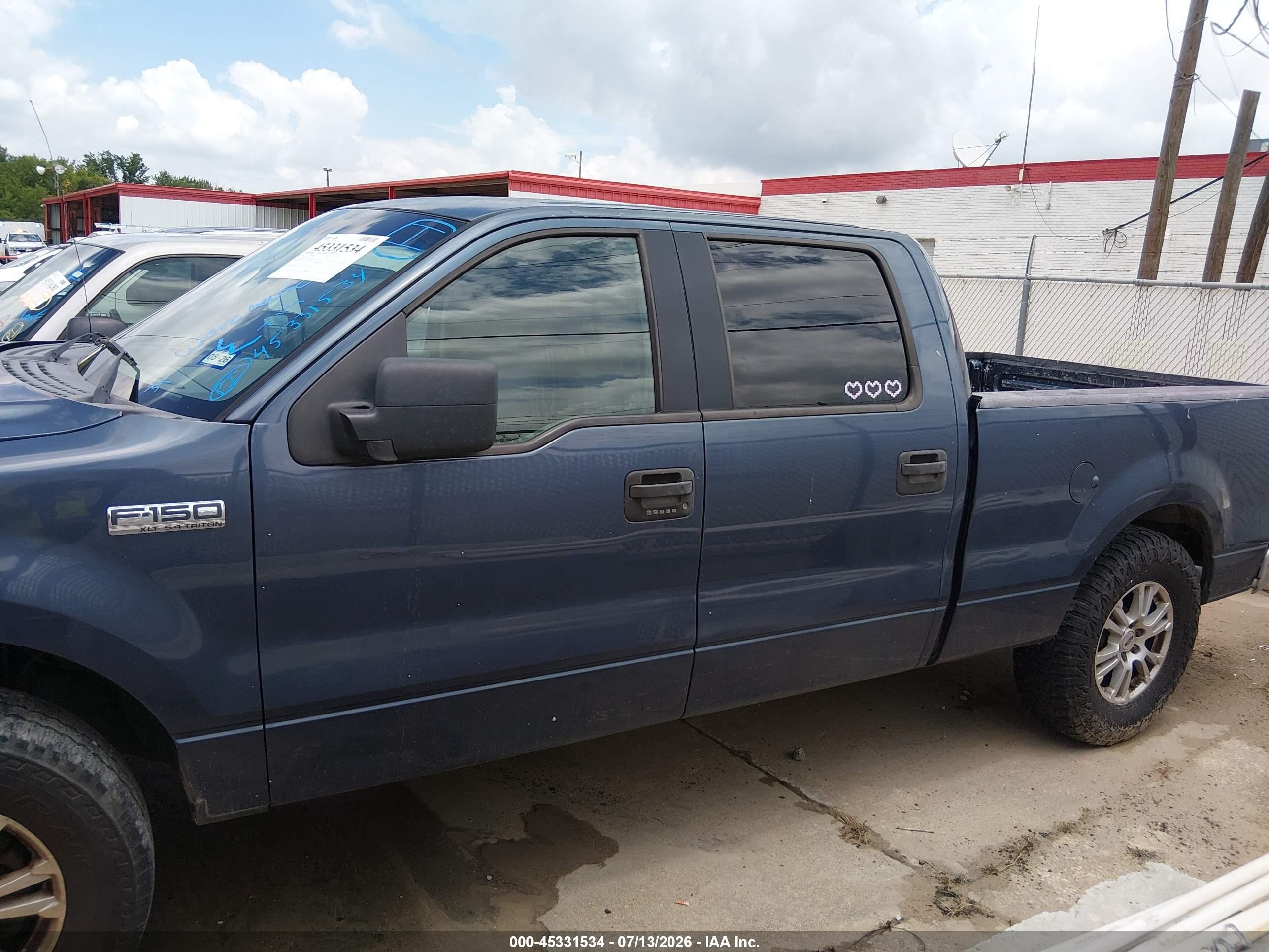 2006 Ford F-150 Lariat/xlt Blue vin: 1FTPW12VX6FA89156