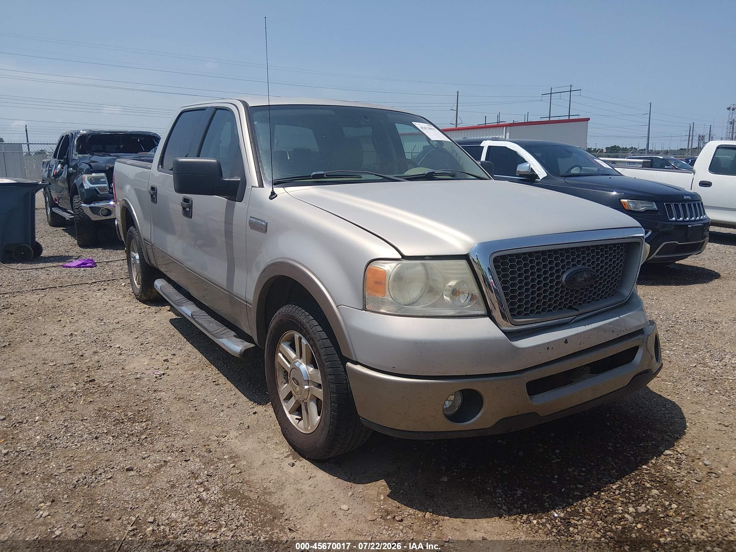 2006 Ford F-150 Lariat/xlt Silver vin: 1FTPW12VX6FB16047