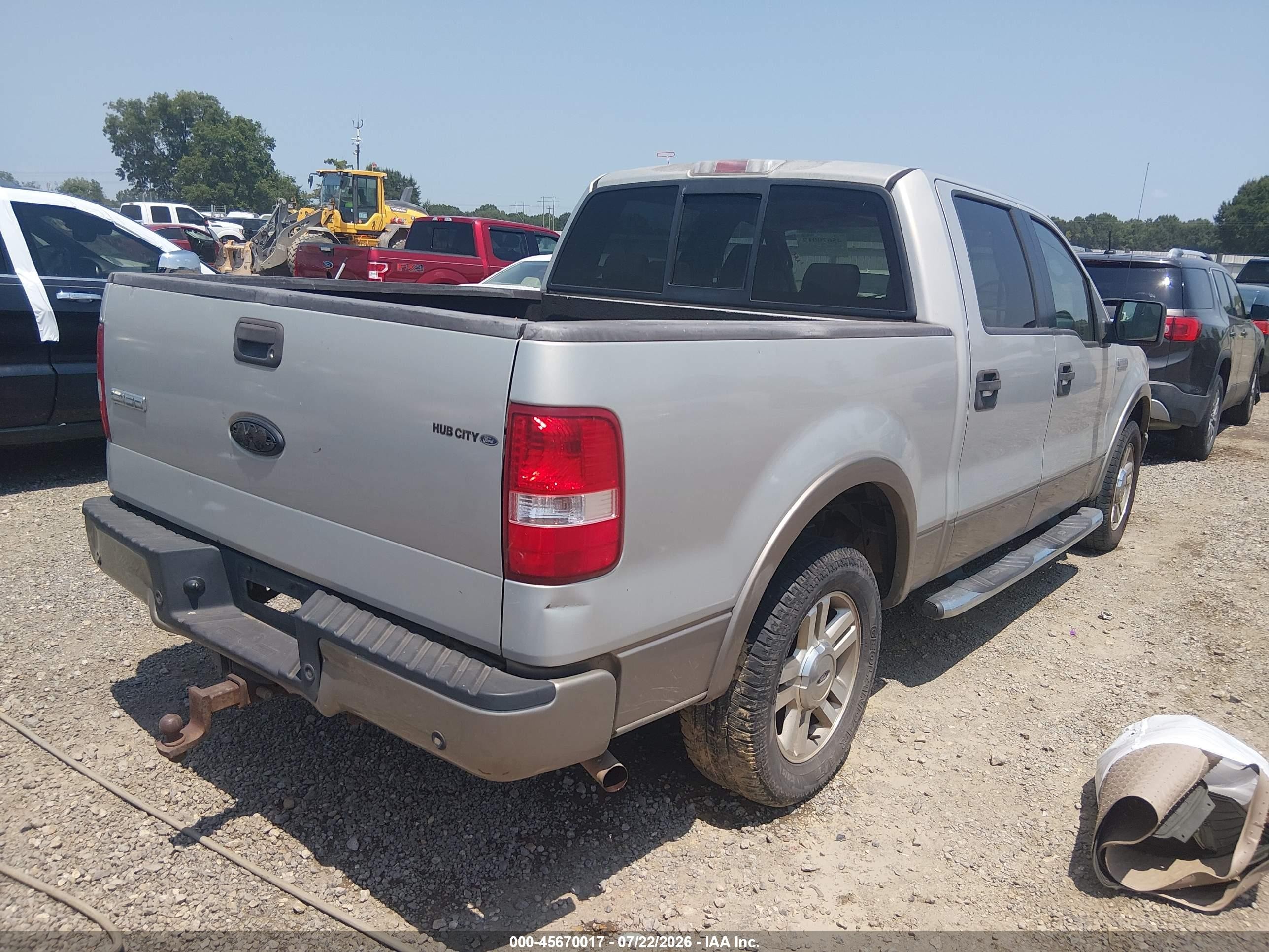 2006 Ford F-150 Lariat/xlt Silver vin: 1FTPW12VX6FB16047