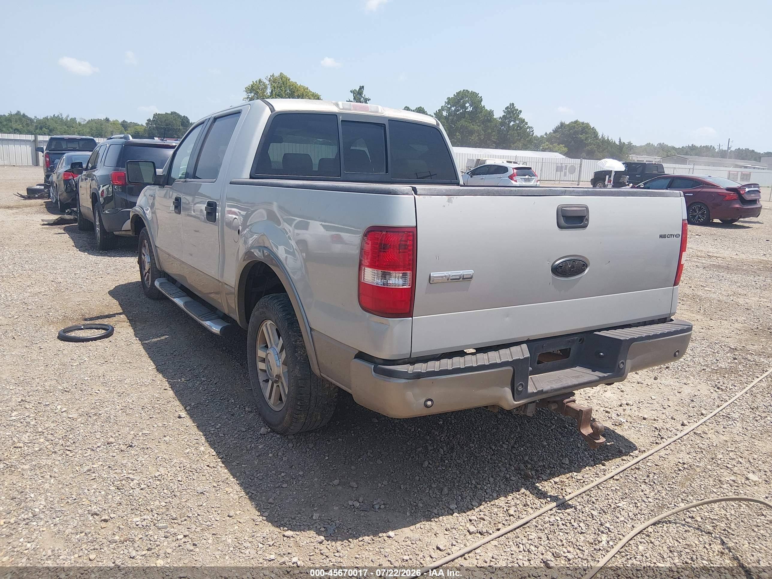 2006 Ford F-150 Lariat/xlt Silver vin: 1FTPW12VX6FB16047