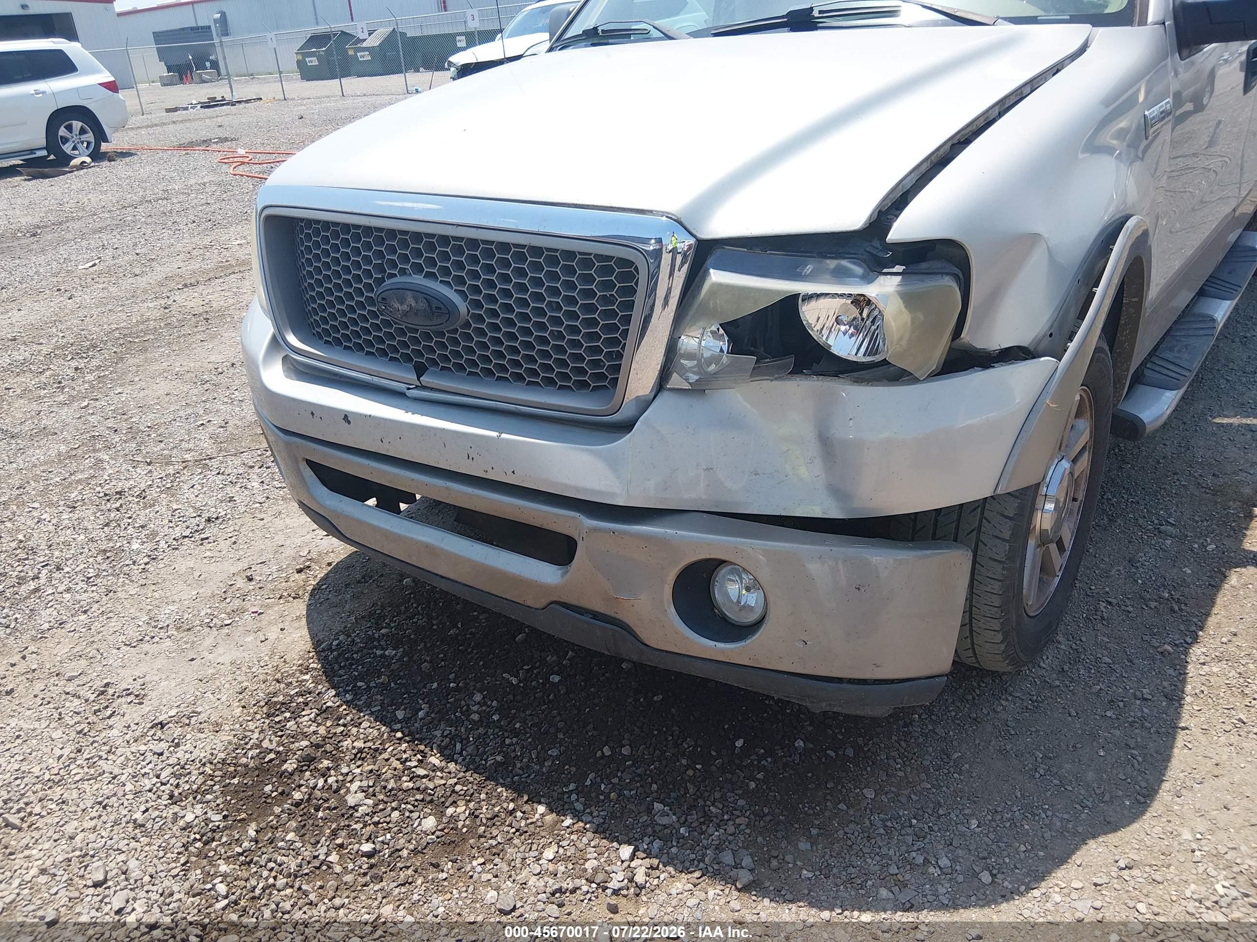 2006 Ford F-150 Lariat/xlt Silver vin: 1FTPW12VX6FB16047