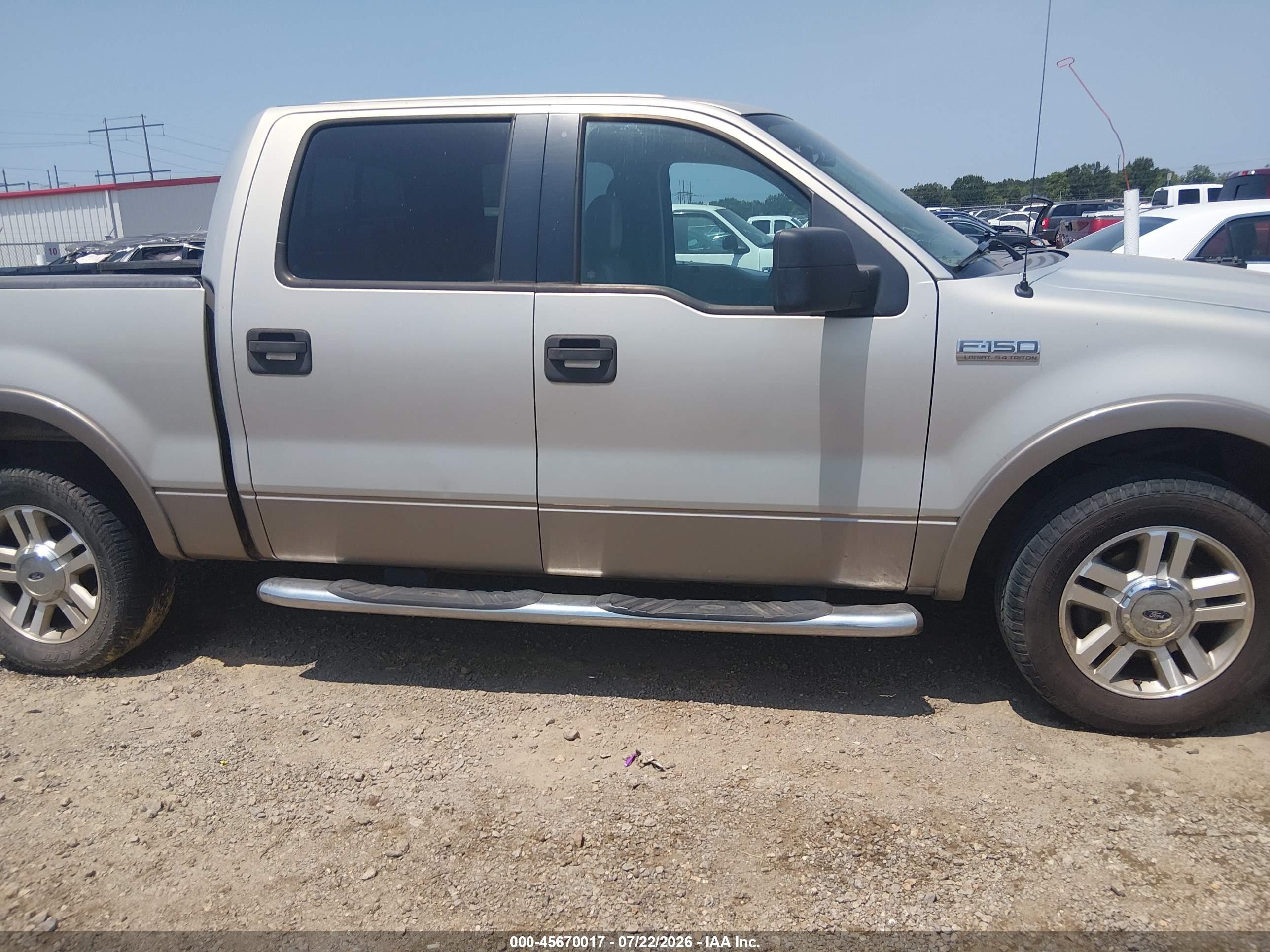 2006 Ford F-150 Lariat/xlt Silver vin: 1FTPW12VX6FB16047