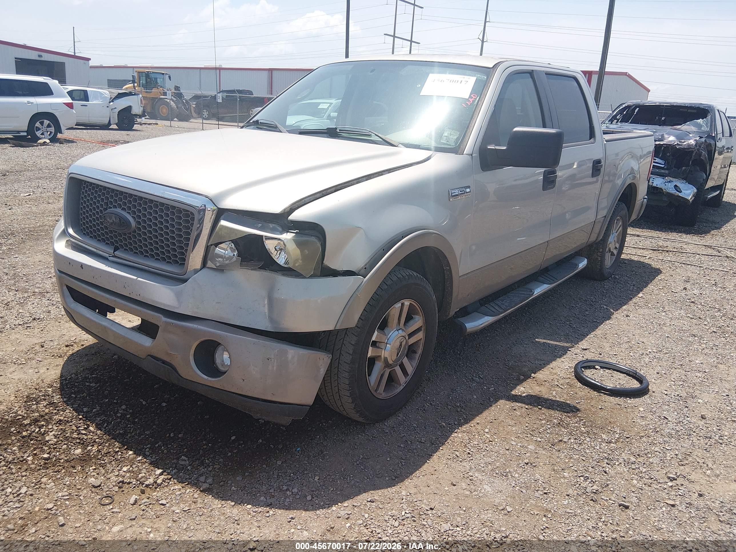 2006 Ford F-150 Lariat/xlt Silver vin: 1FTPW12VX6FB16047