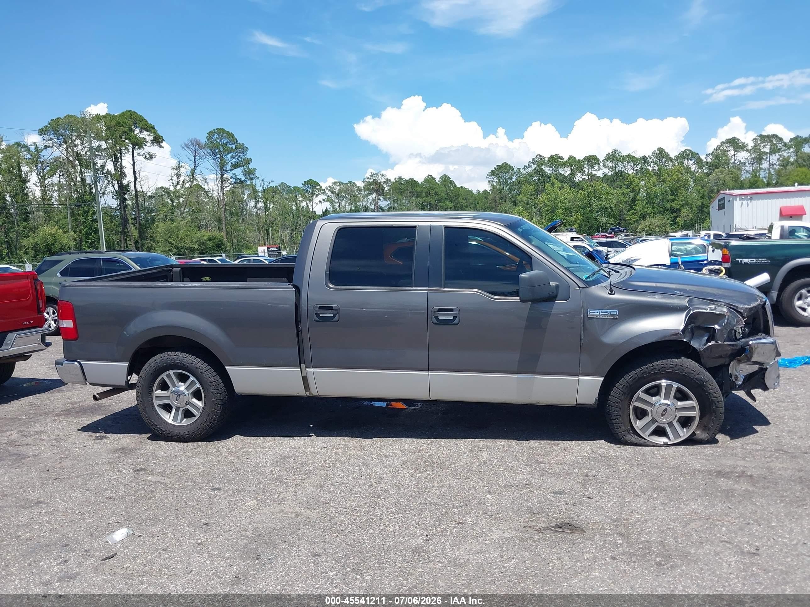 2006 Ford F-150 Lariat/xlt White vin: 1FTPW12VX6FB23354