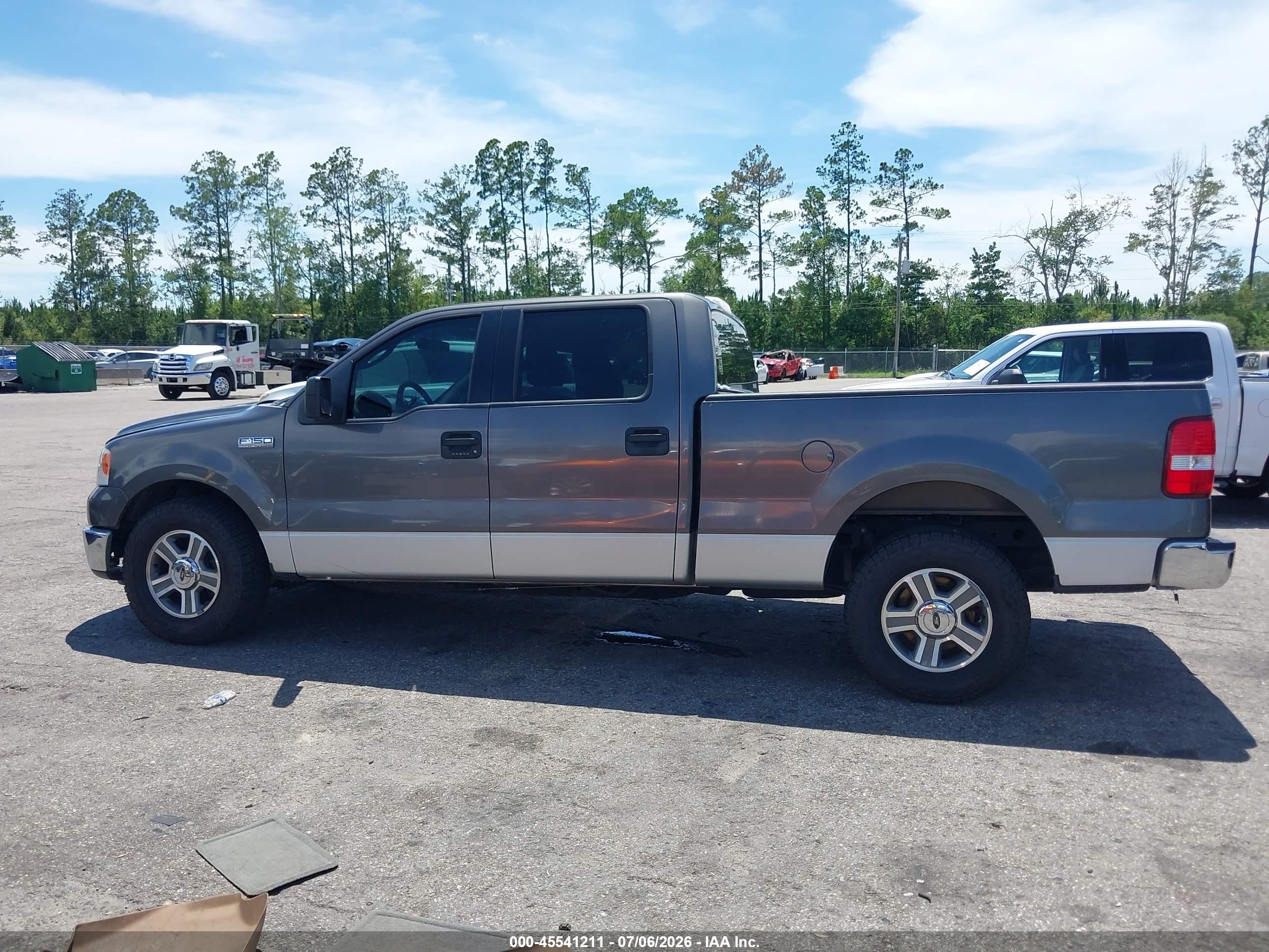2006 Ford F-150 Lariat/xlt White vin: 1FTPW12VX6FB23354