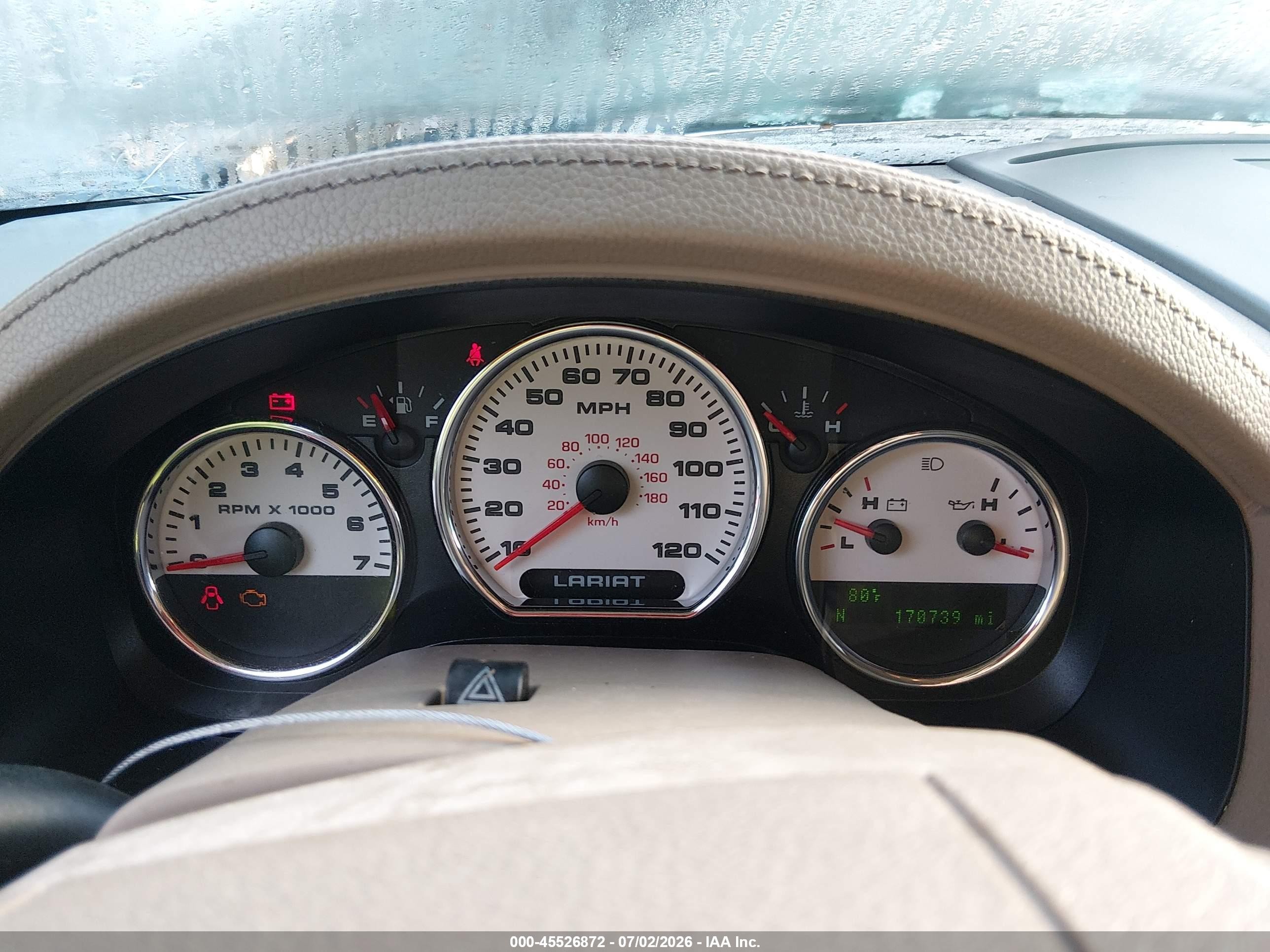 2006 Ford F-150 Lariat/xlt White vin: 1FTPW12VX6KC46241