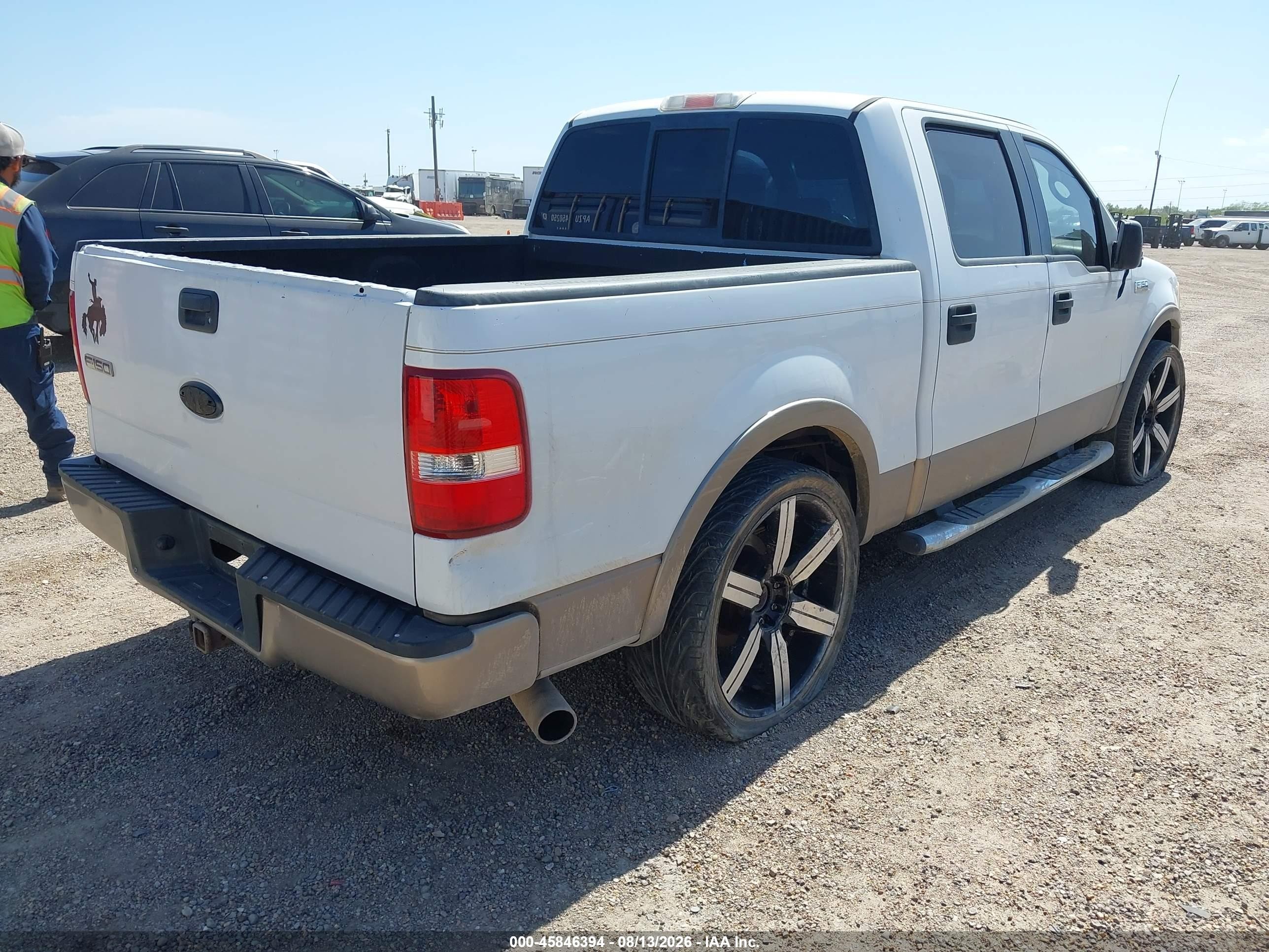 2006 Ford F-150 Lariat/xlt White vin: 1FTPW12VX6KD72776