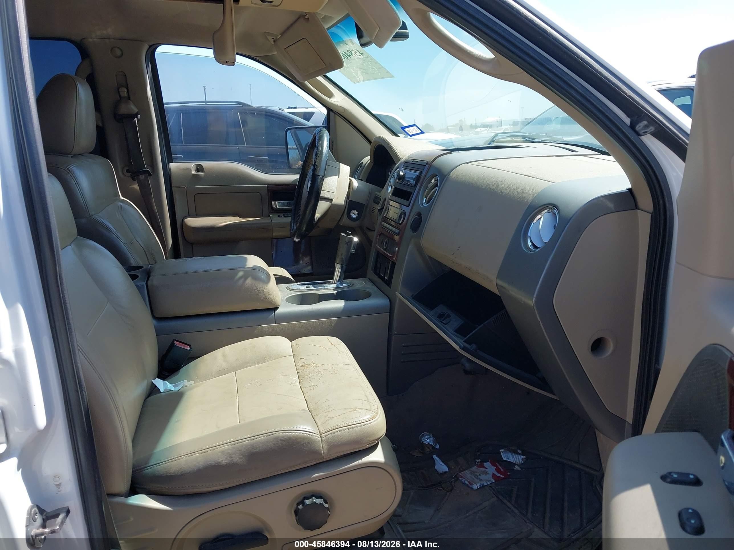 2006 Ford F-150 Lariat/xlt White vin: 1FTPW12VX6KD72776