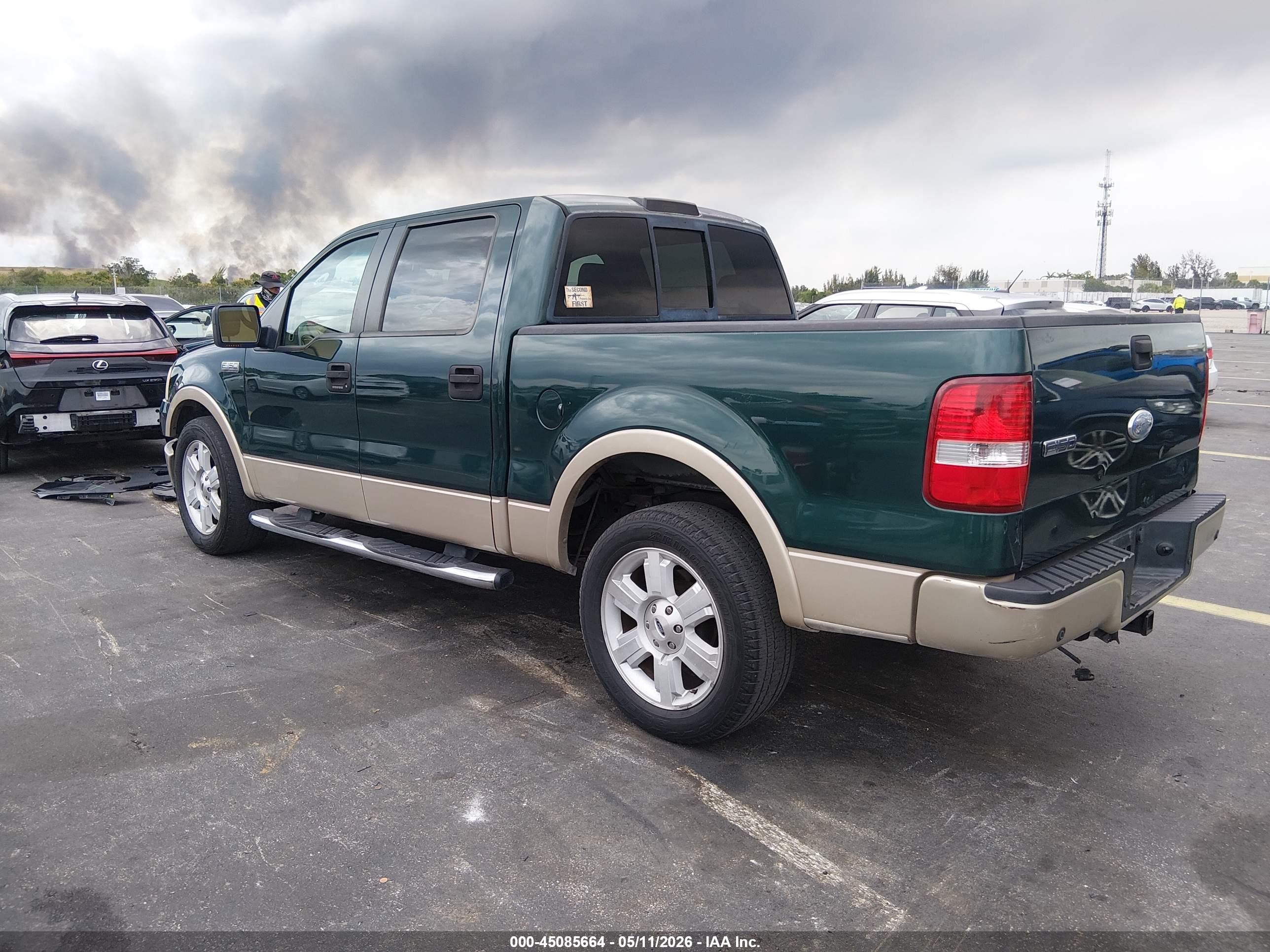 2007 Ford F-150 Lariat/xlt Зеленый vin: 1FTPW12VX7KA96214