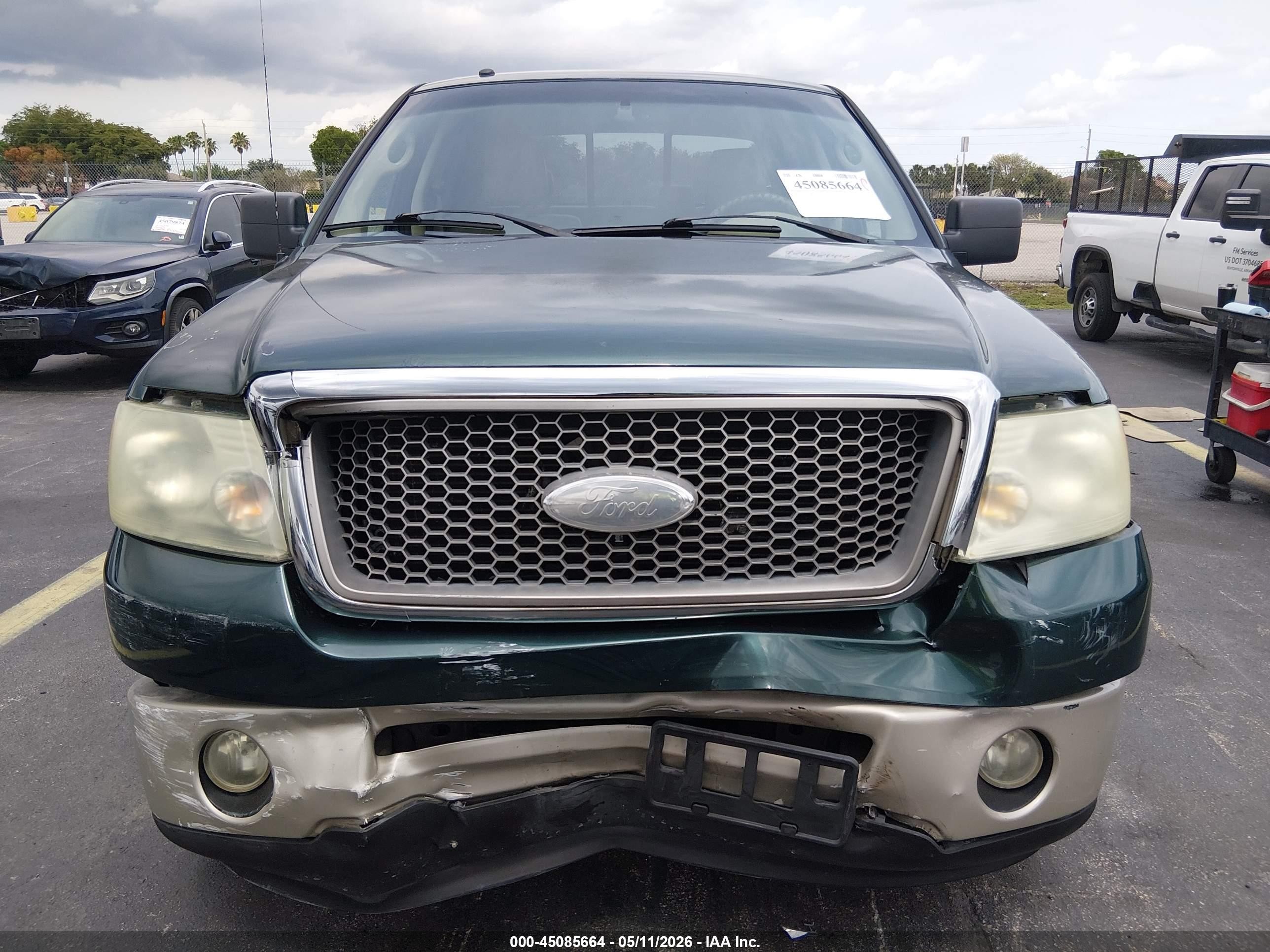2007 Ford F-150 Lariat/xlt Зеленый vin: 1FTPW12VX7KA96214