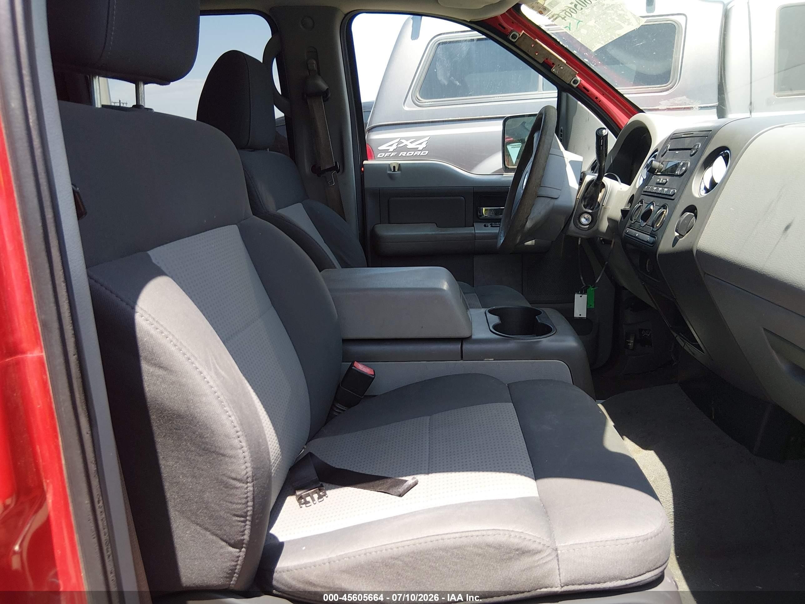 2007 Ford F-150 Lariat/xlt Red vin: 1FTPW12VX7KB54340