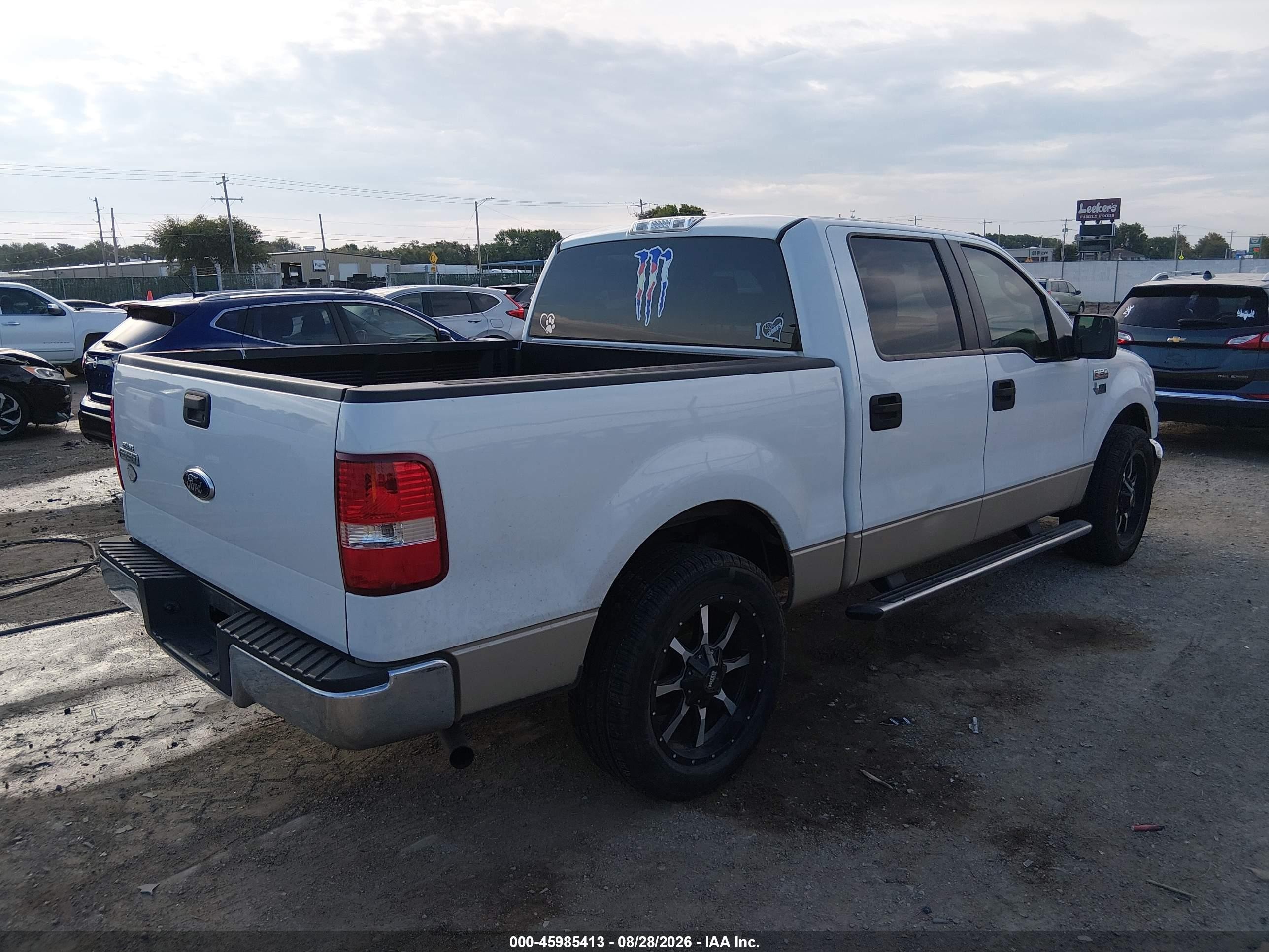 2007 Ford F-150 Lariat/xlt Белый vin: 1FTPW12VX7KB73714