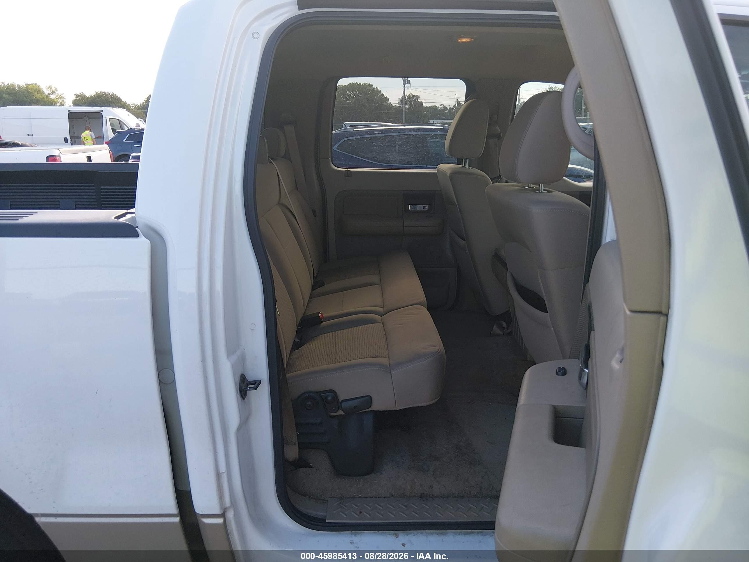 2007 Ford F-150 Lariat/xlt Белый vin: 1FTPW12VX7KB73714