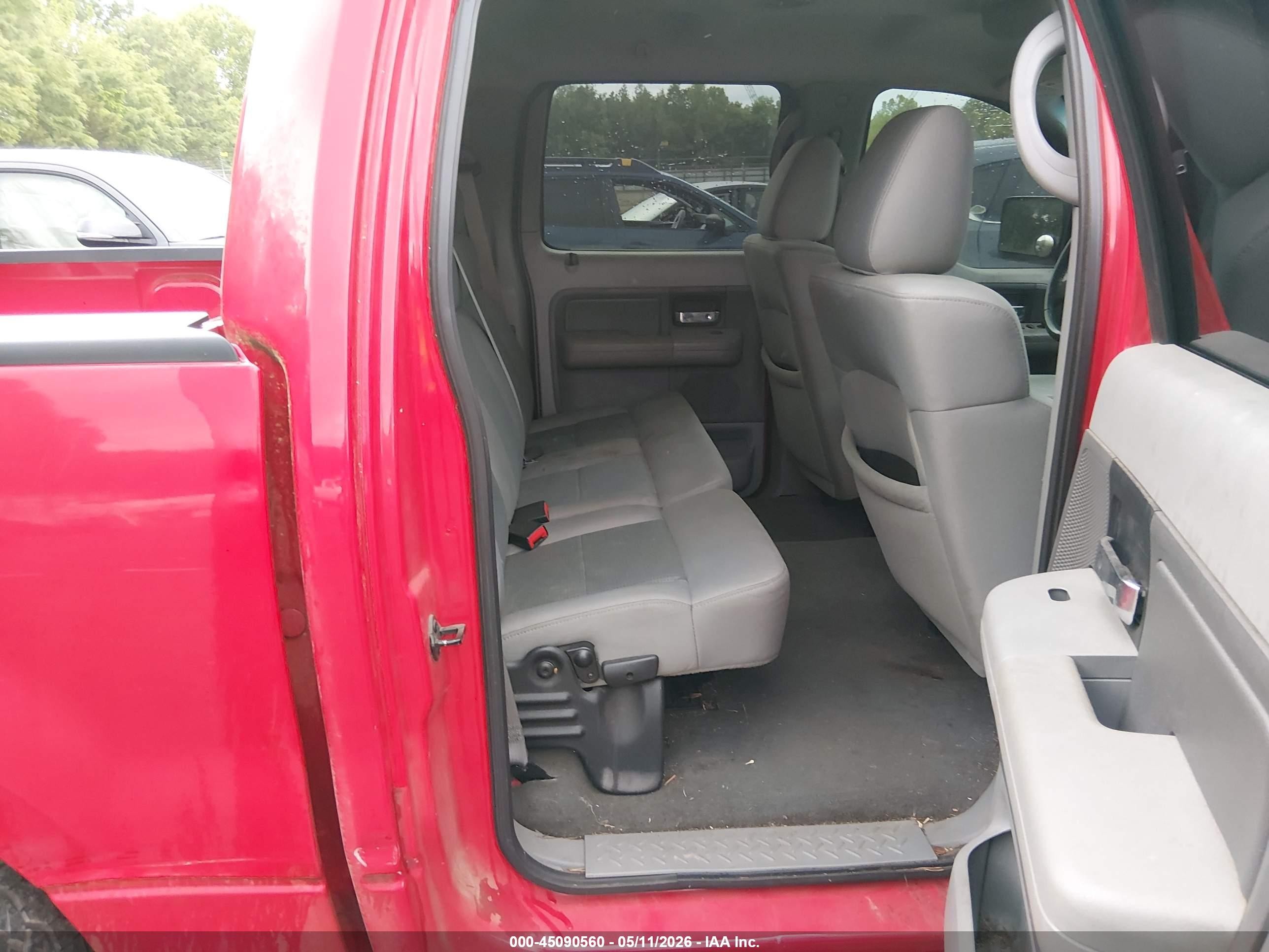 2007 Ford F-150 Lariat/xlt Red vin: 1FTPW12VX7KC96753