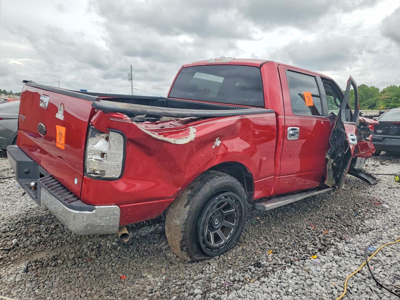 2008 Ford F150 Supercrew Red vin: 1FTPW12VX8FB95884