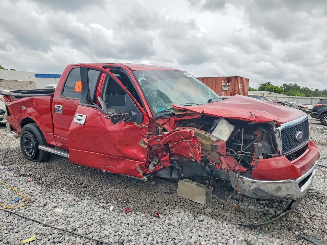 2008 Ford F150 Supercrew Red vin: 1FTPW12VX8FB95884