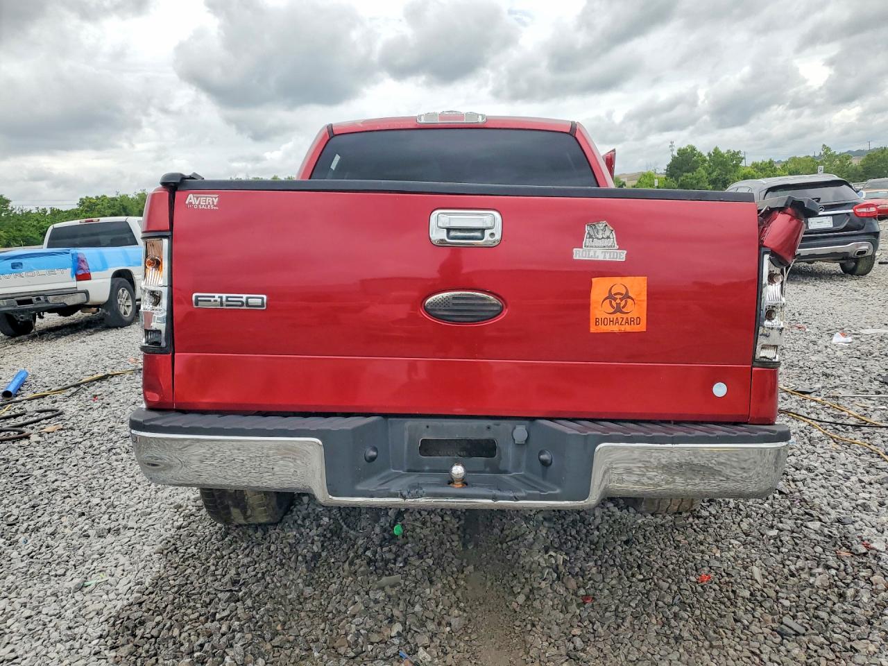 2008 Ford F150 Supercrew Red vin: 1FTPW12VX8FB95884