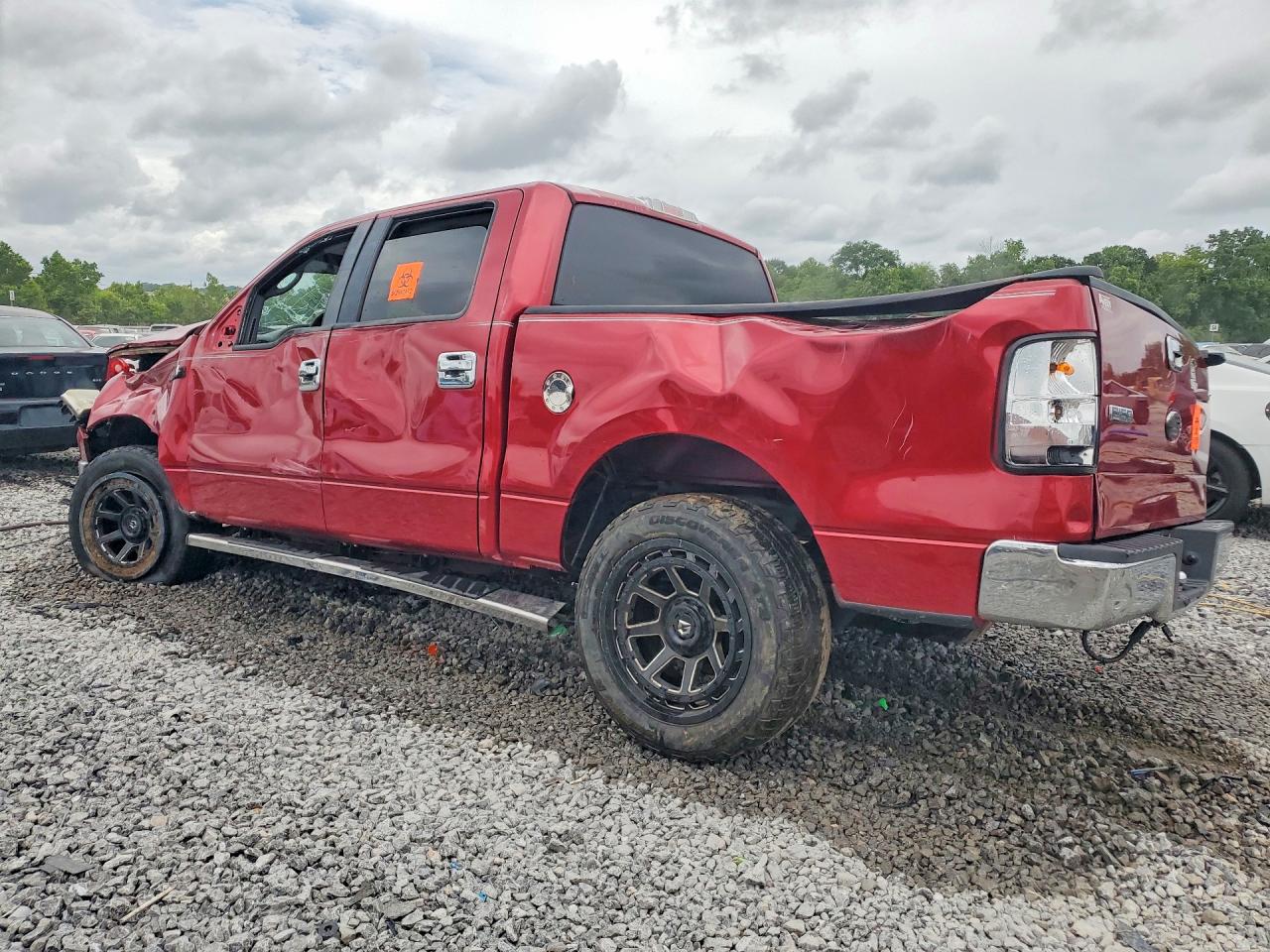 2008 Ford F150 Supercrew Red vin: 1FTPW12VX8FB95884