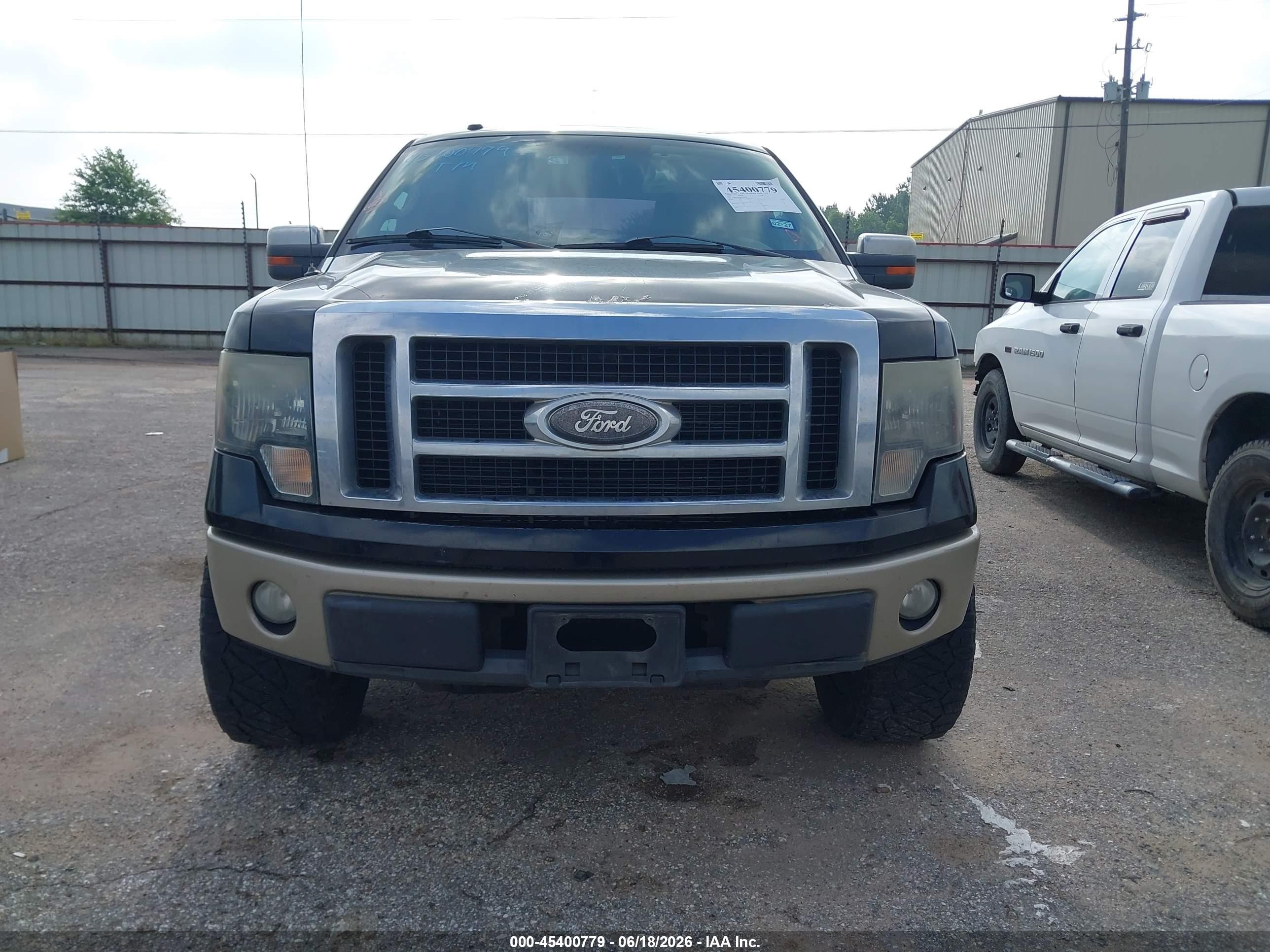 2009 Ford F-150 King Ranch/lariat/platinum/xl/xlt Black vin: 1FTPW12VX9FA45050