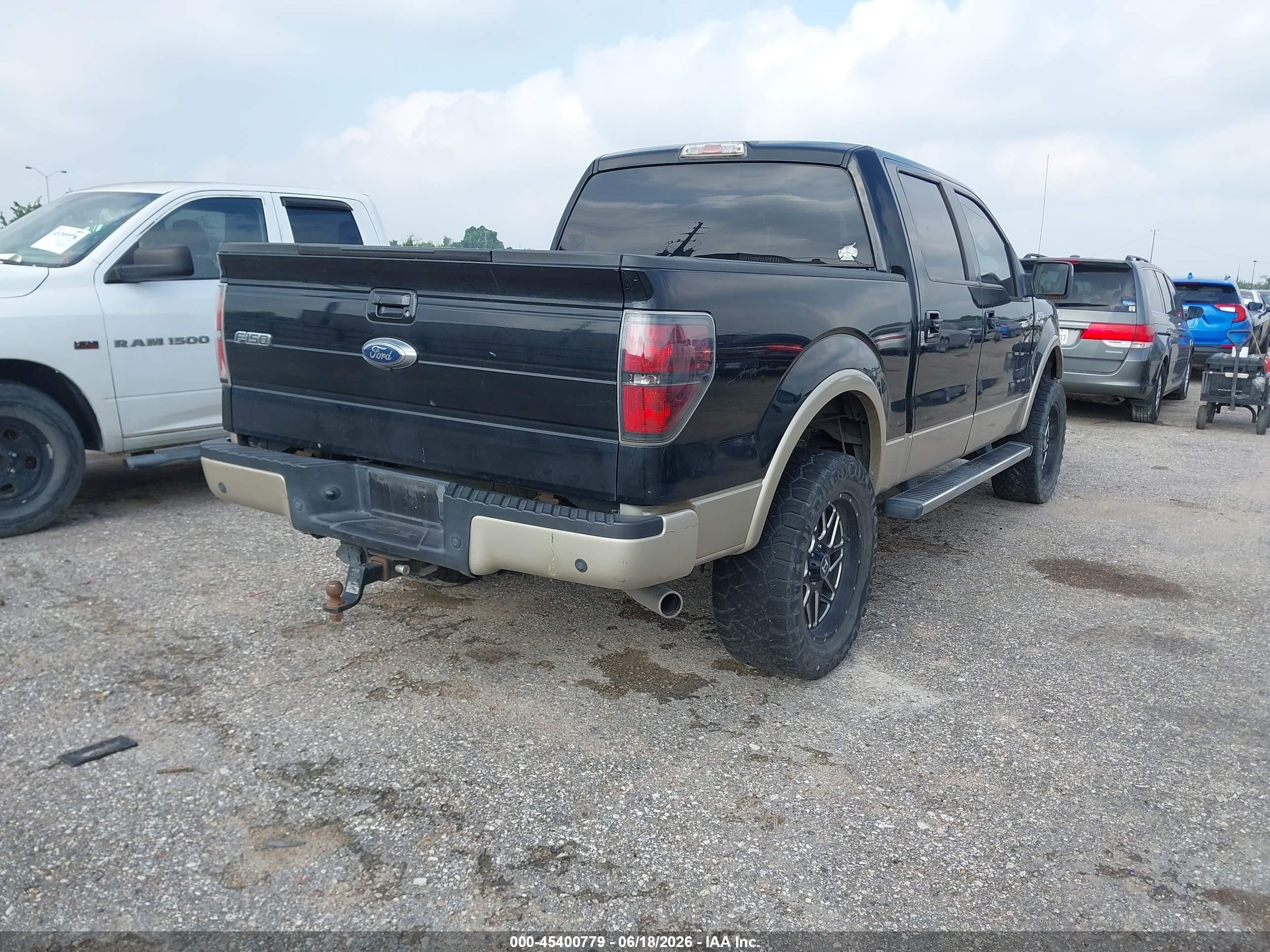 2009 Ford F-150 King Ranch/lariat/platinum/xl/xlt Black vin: 1FTPW12VX9FA45050