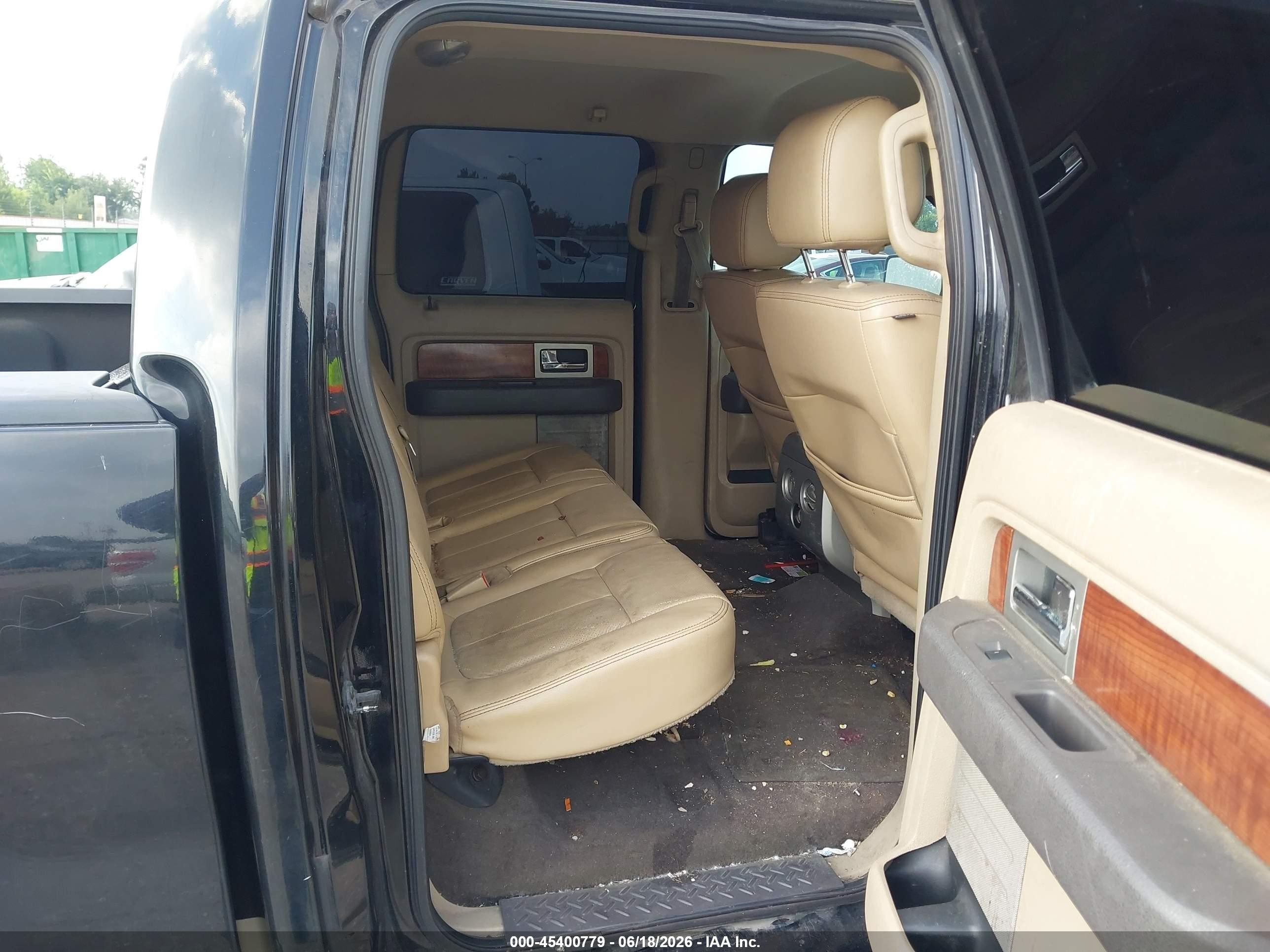 2009 Ford F-150 King Ranch/lariat/platinum/xl/xlt Black vin: 1FTPW12VX9FA45050
