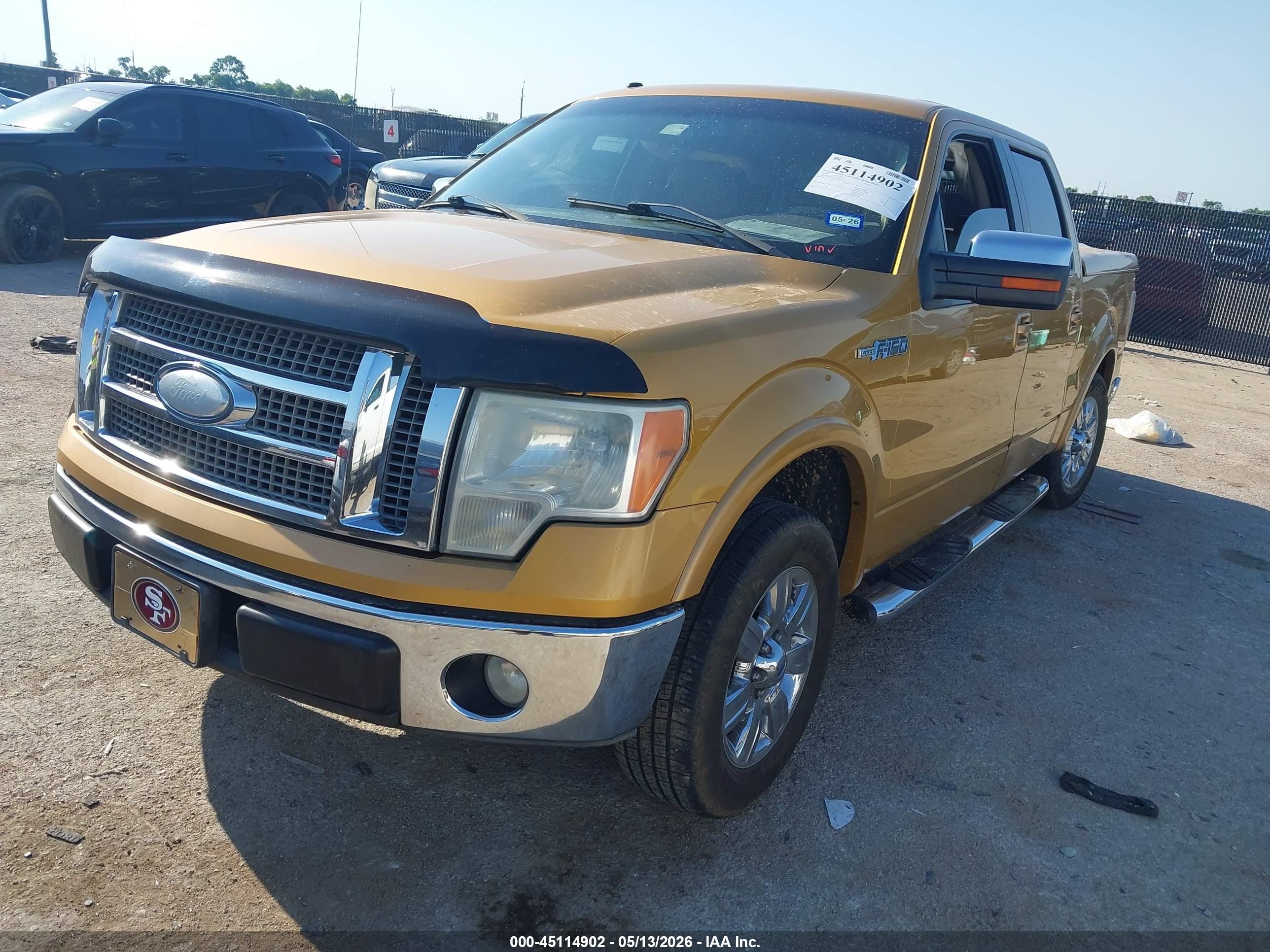 2009 Ford F-150 King Ranch/lariat/platinum/xl/xlt Gold vin: 1FTPW12VX9KB37721