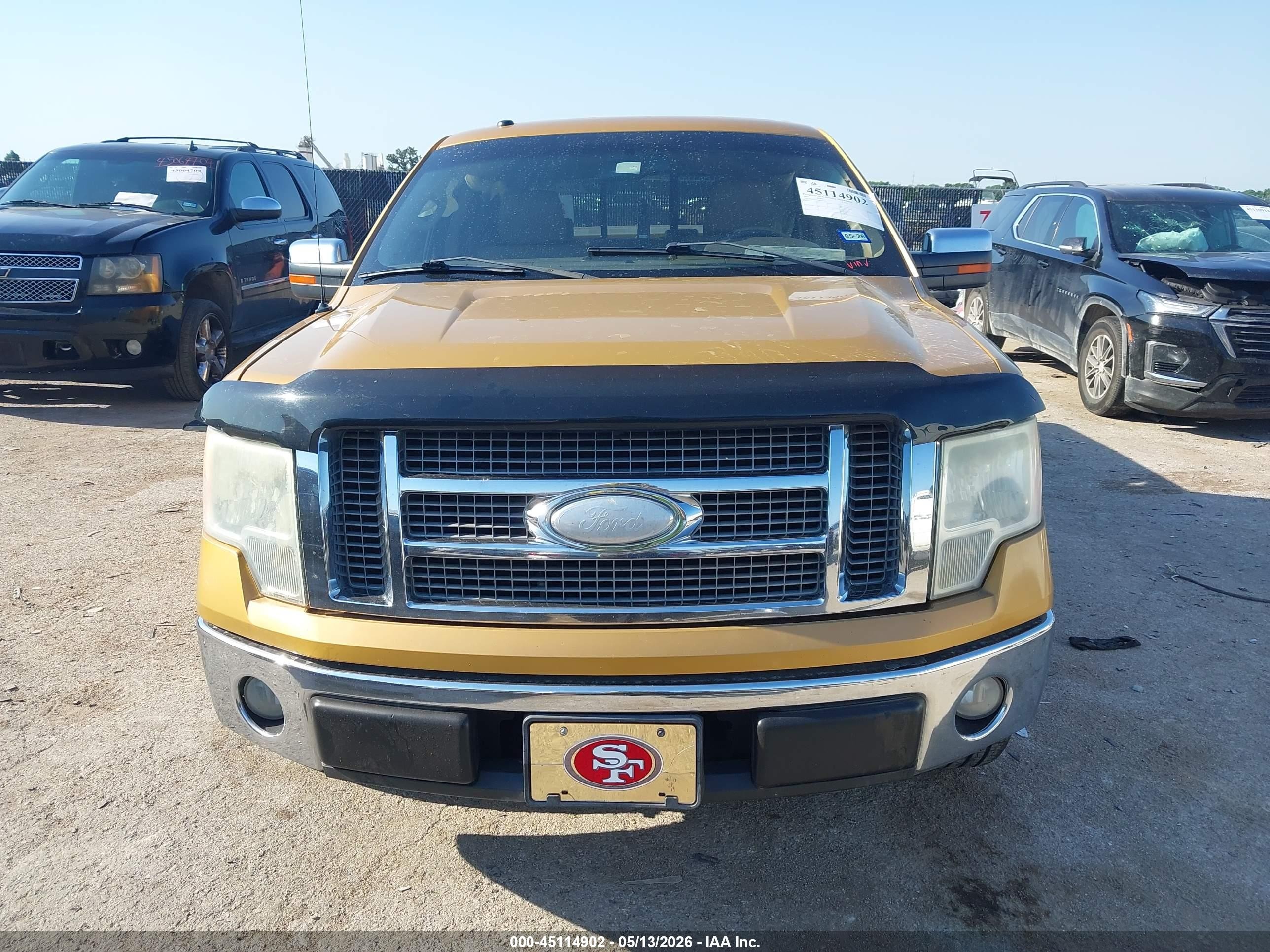2009 Ford F-150 King Ranch/lariat/platinum/xl/xlt Gold vin: 1FTPW12VX9KB37721
