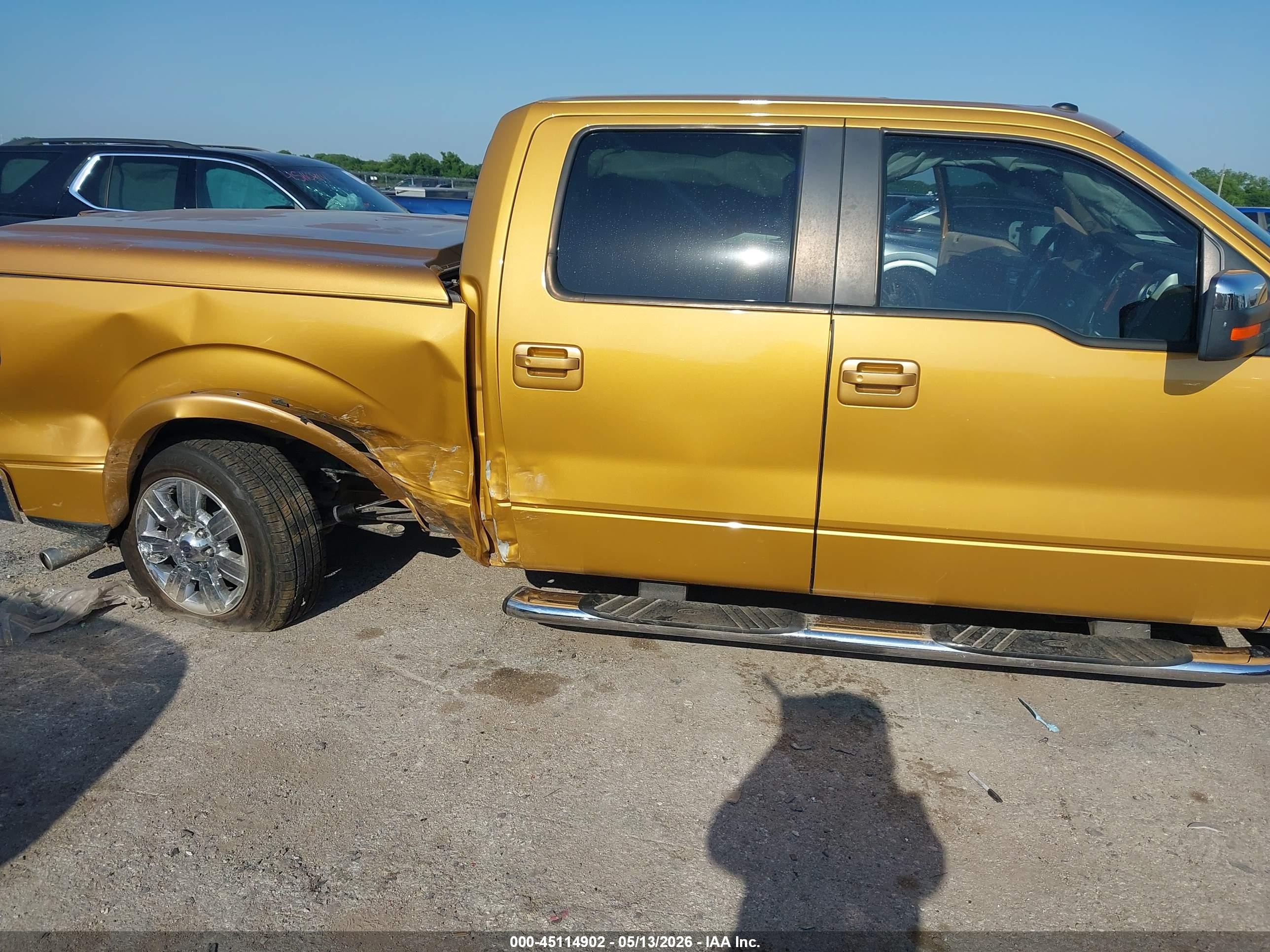 2009 Ford F-150 King Ranch/lariat/platinum/xl/xlt Gold vin: 1FTPW12VX9KB37721