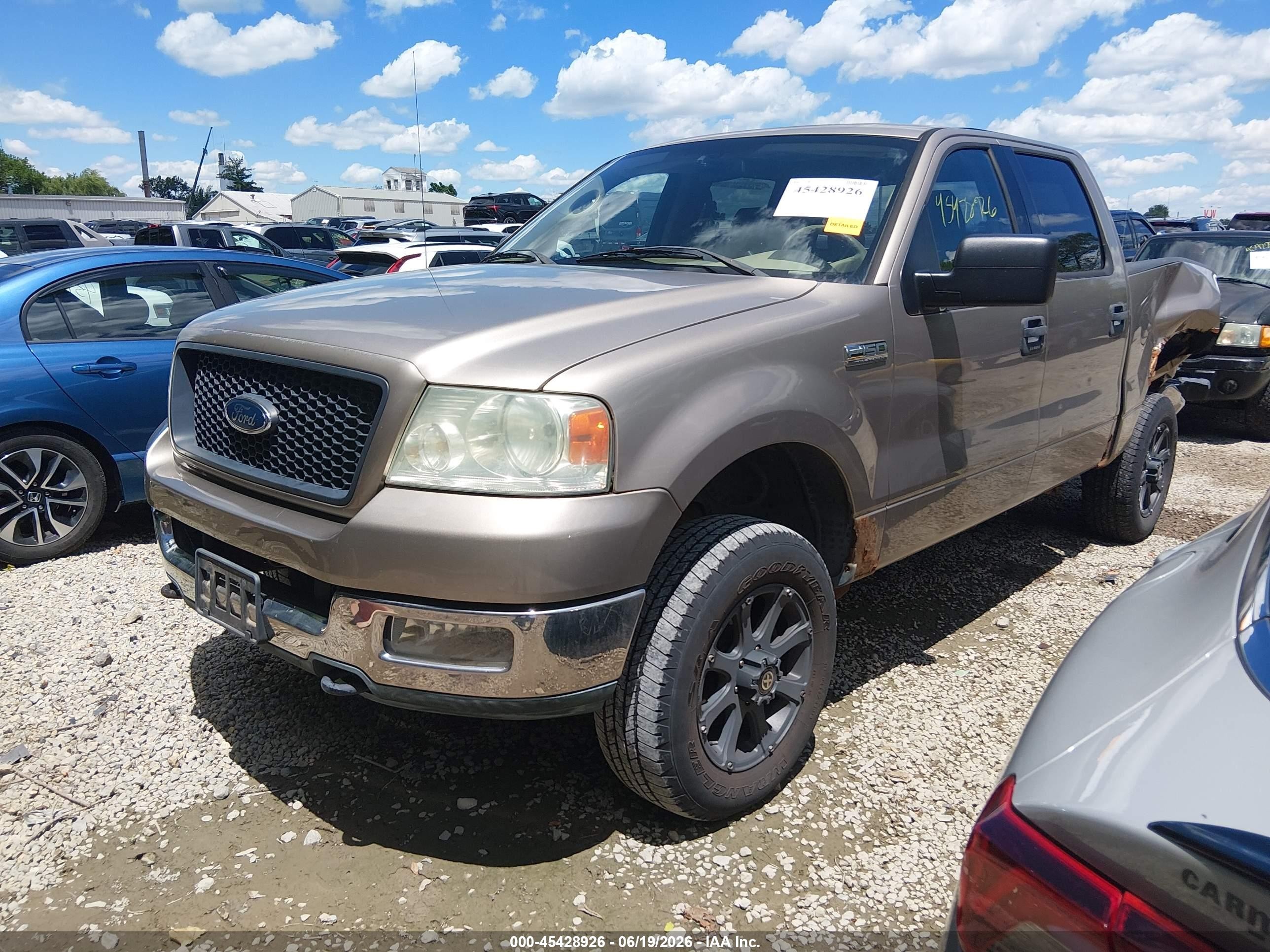 2004 Ford F-150 Fx4/lariat/xlt Gray vin: 1FTPW14504KA53011