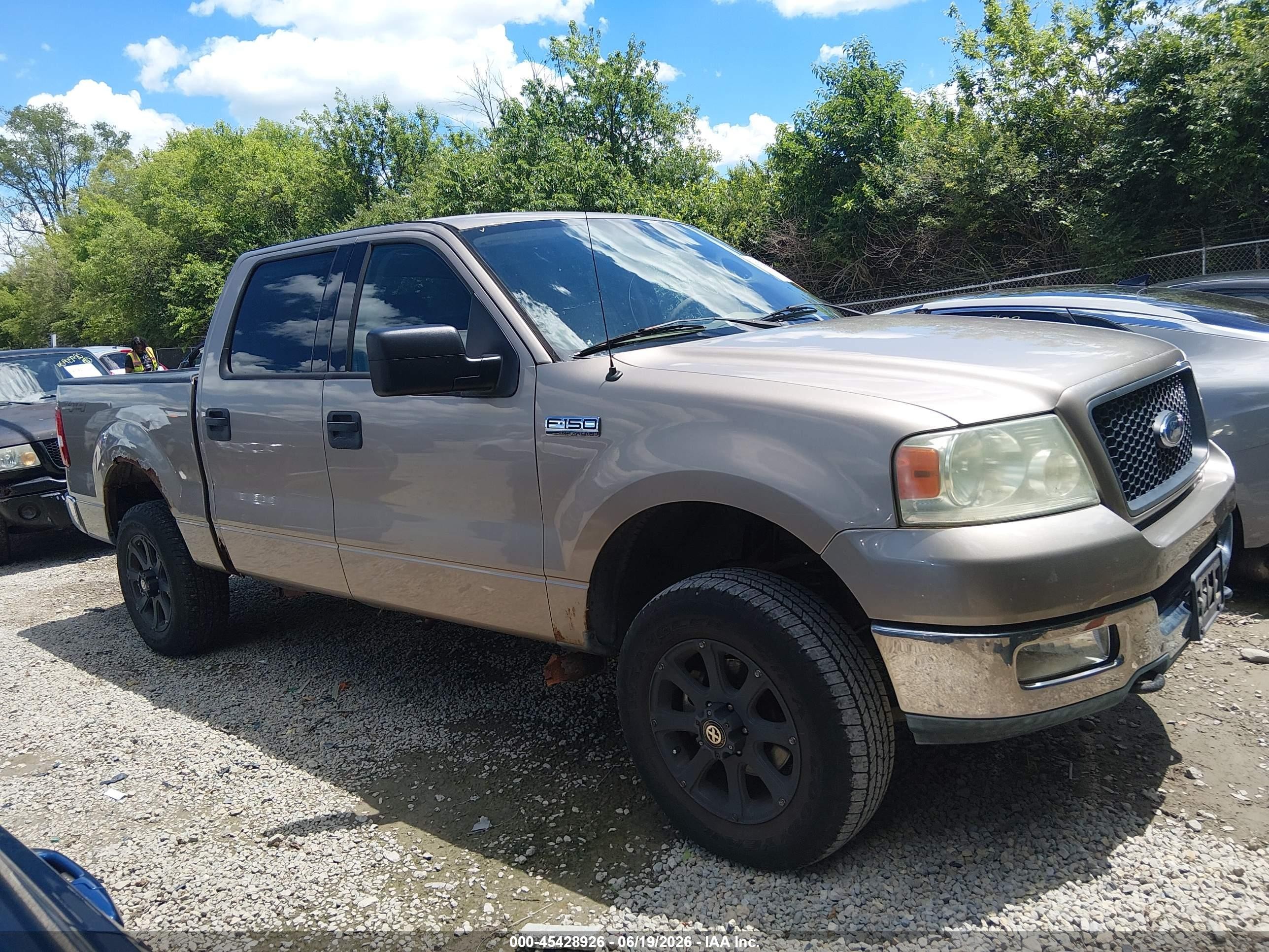 2004 Ford F-150 Fx4/lariat/xlt Gray vin: 1FTPW14504KA53011