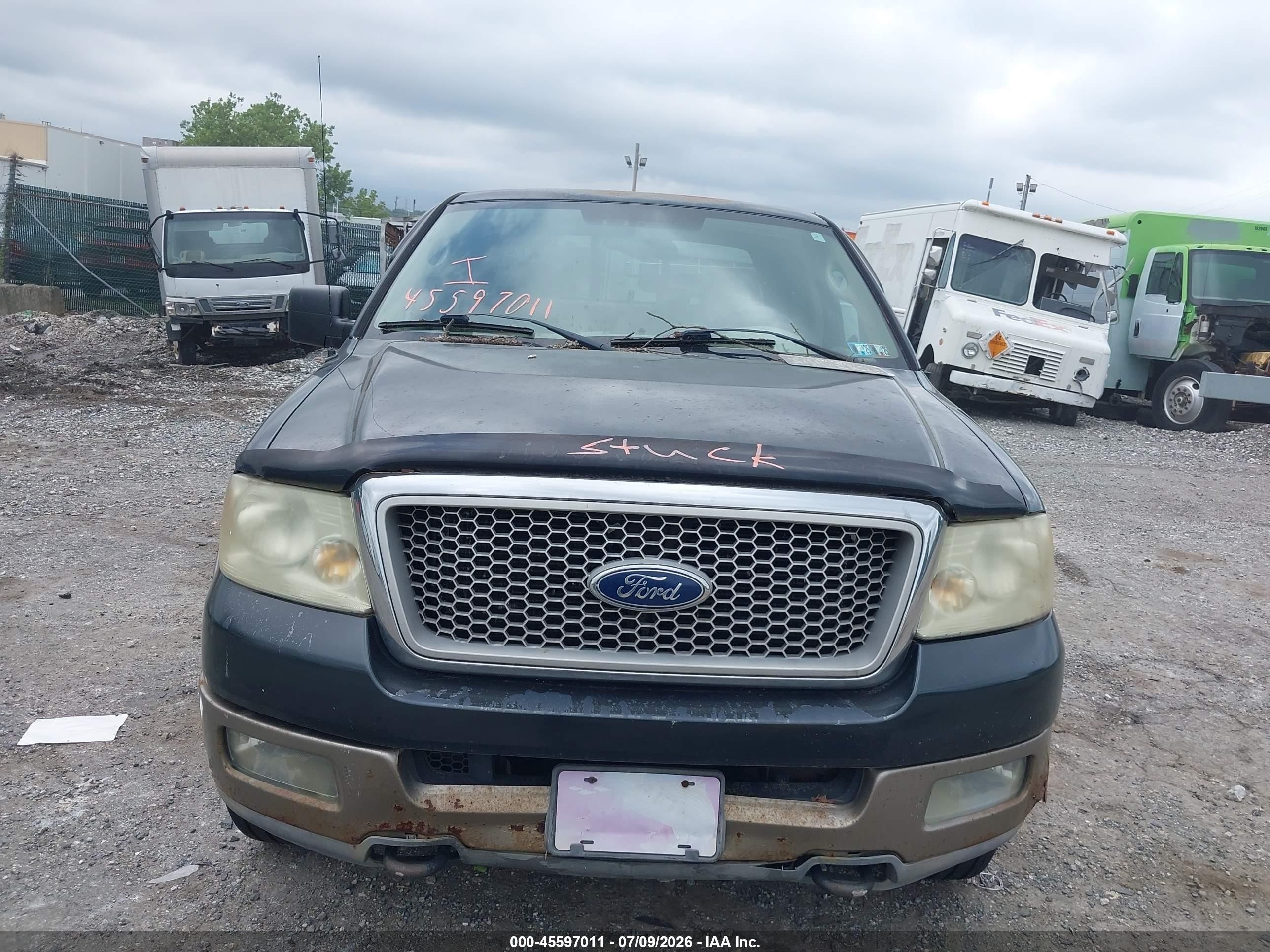 2004 Ford F-150 Fx4/lariat/xlt Green vin: 1FTPW14504KA74277