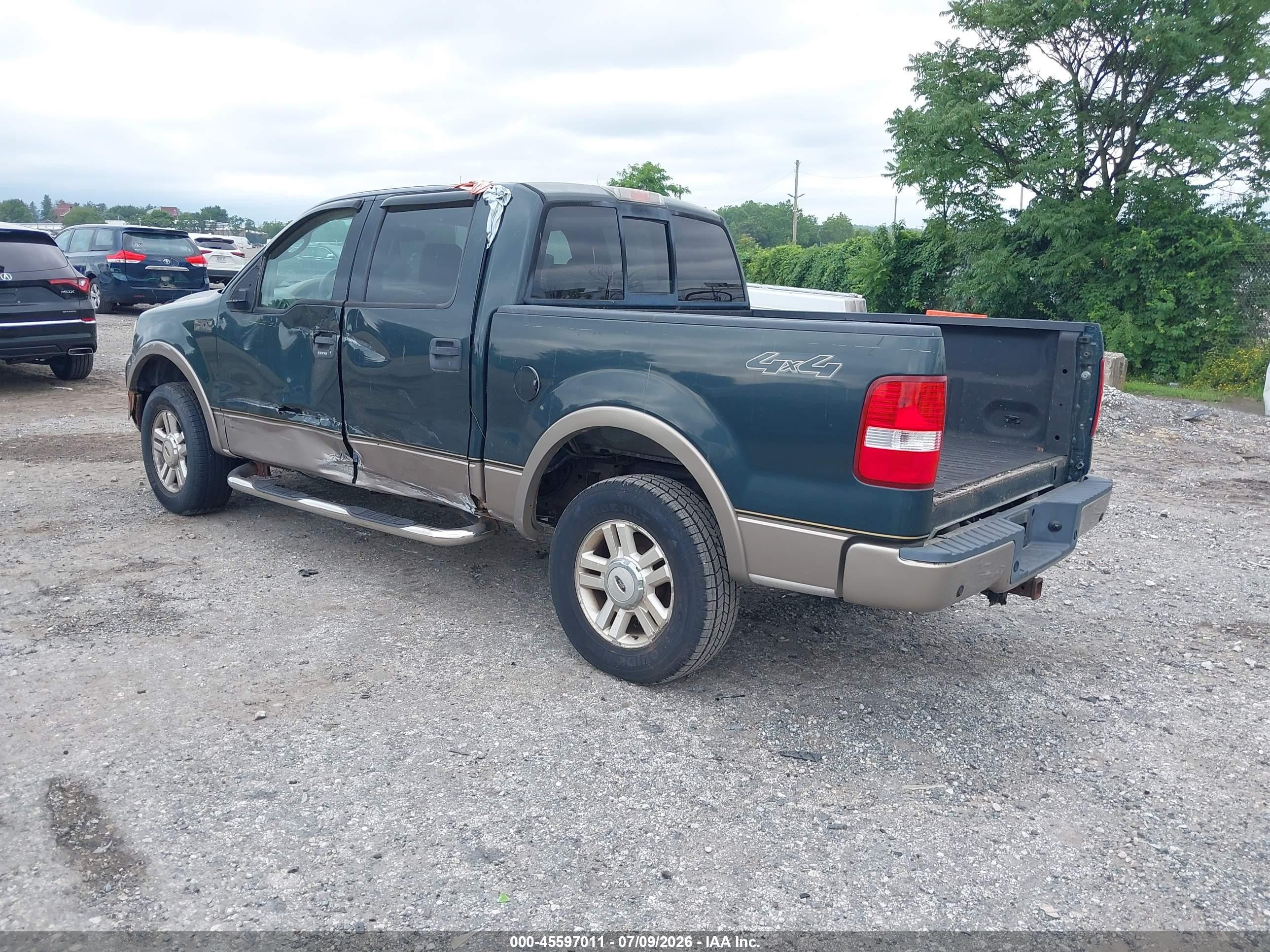 2004 Ford F-150 Fx4/lariat/xlt Green vin: 1FTPW14504KA74277