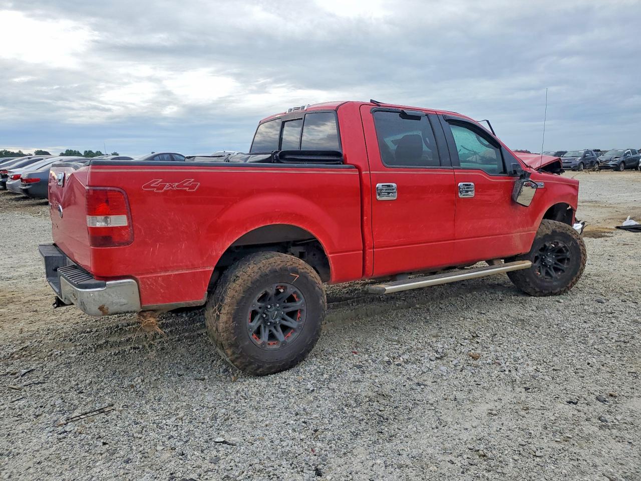 2004 Ford F150 Supercrew Red vin: 1FTPW14504KB31156