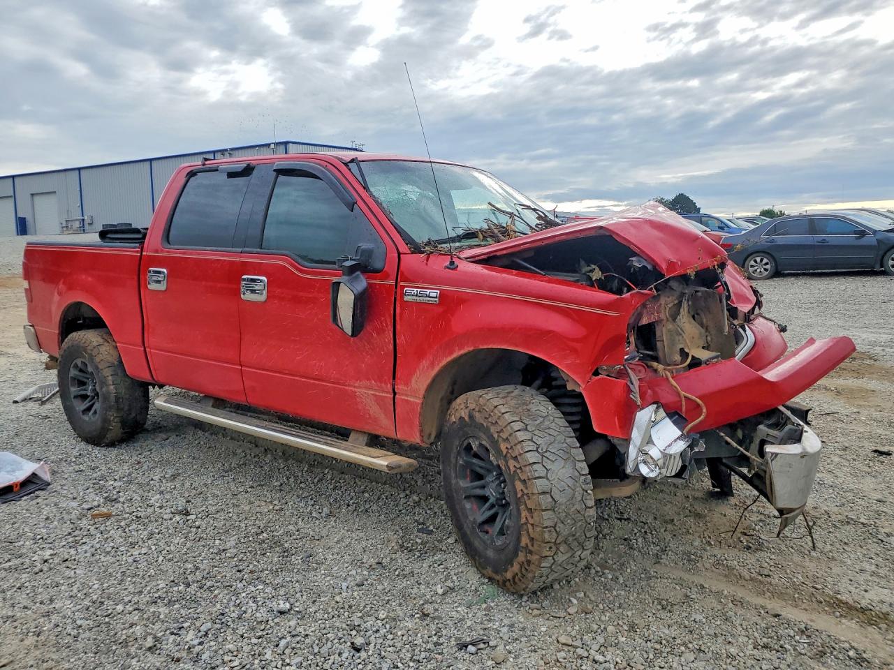 2004 Ford F150 Supercrew Red vin: 1FTPW14504KB31156