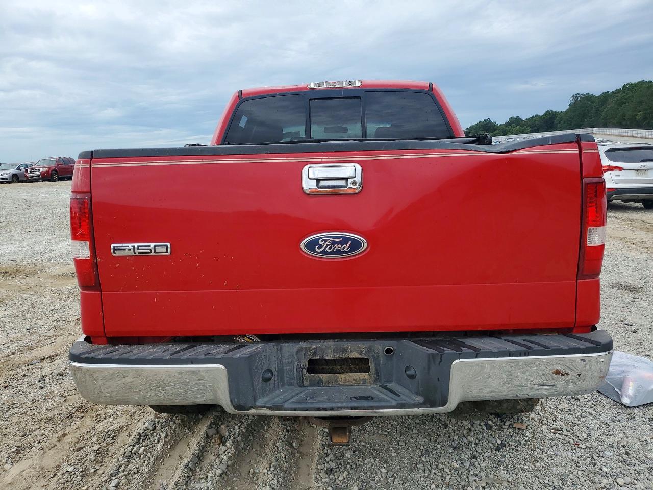 2004 Ford F150 Supercrew Red vin: 1FTPW14504KB31156