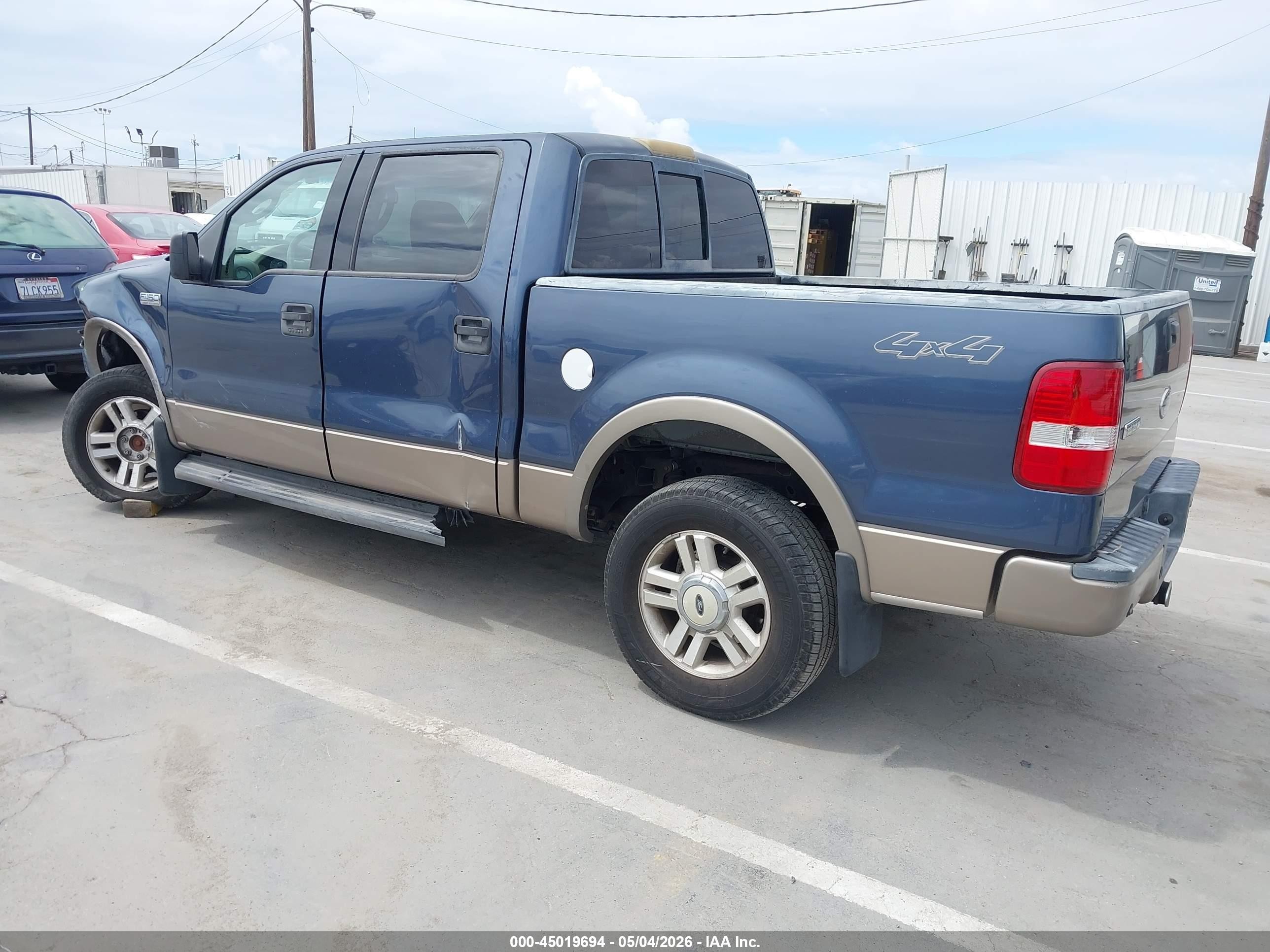 2004 Ford F-150 Fx4/lariat/xlt Blue vin: 1FTPW14504KC27787
