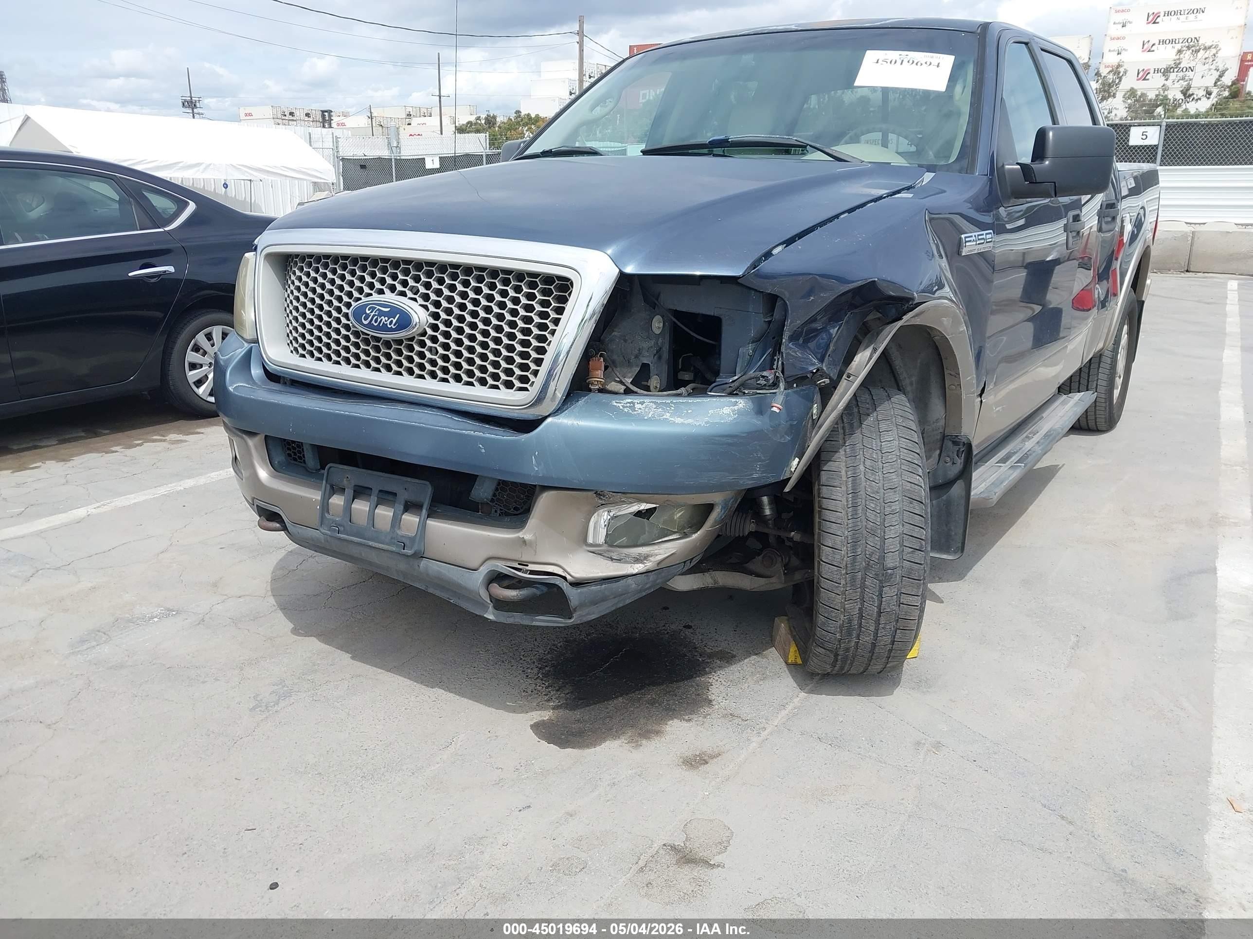 2004 Ford F-150 Fx4/lariat/xlt Blue vin: 1FTPW14504KC27787