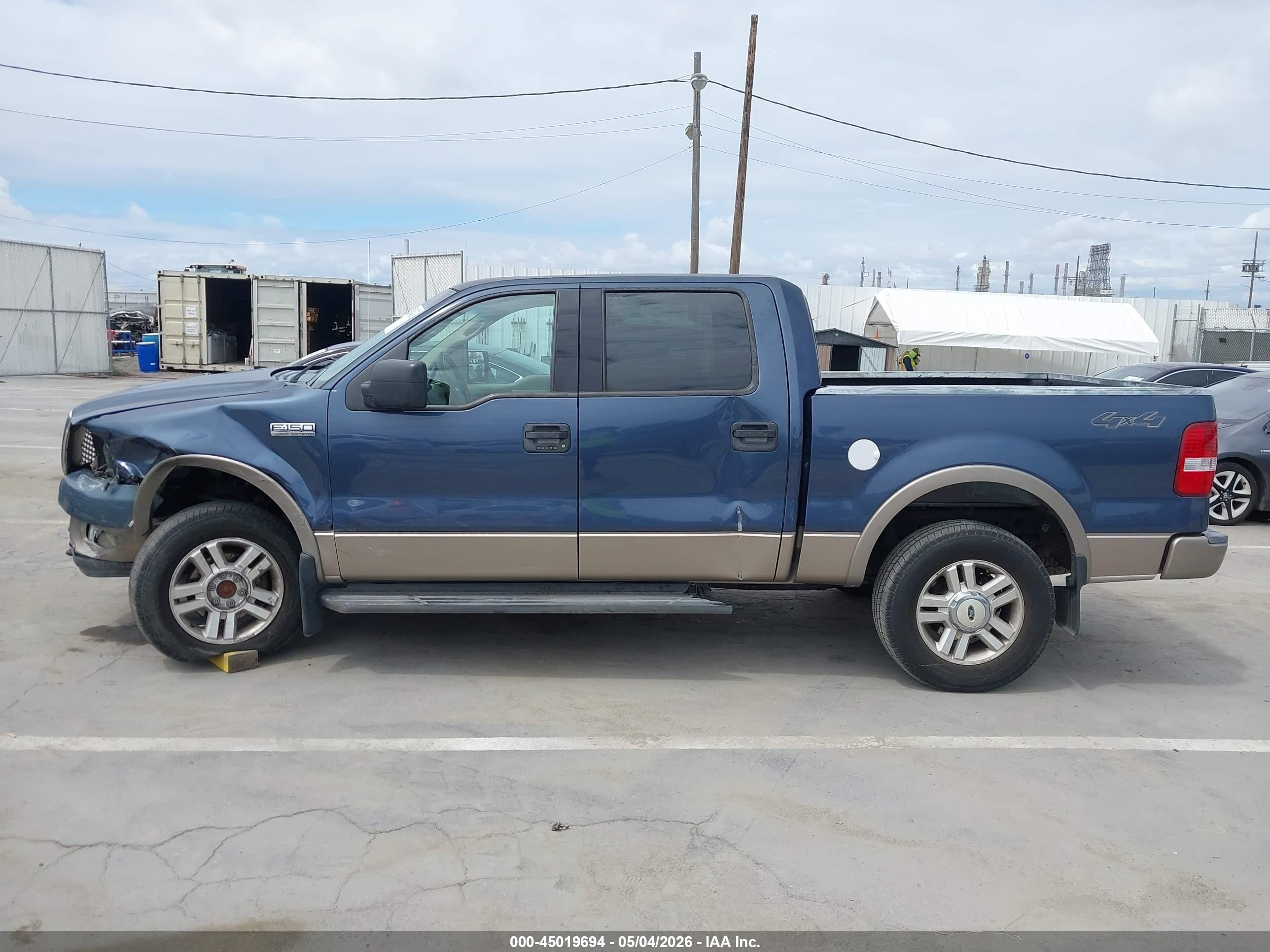 2004 Ford F-150 Fx4/lariat/xlt Blue vin: 1FTPW14504KC27787