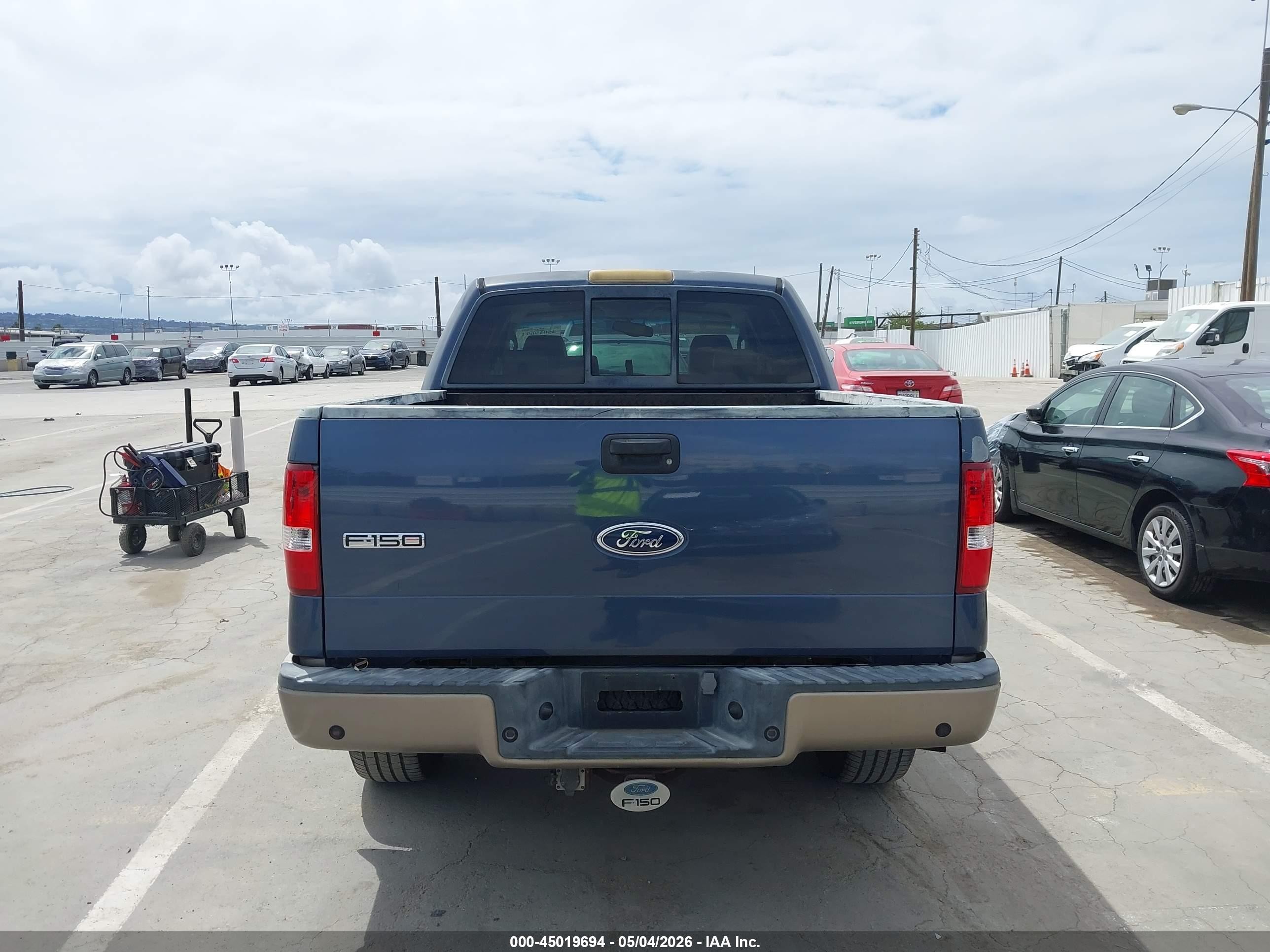 2004 Ford F-150 Fx4/lariat/xlt Blue vin: 1FTPW14504KC27787