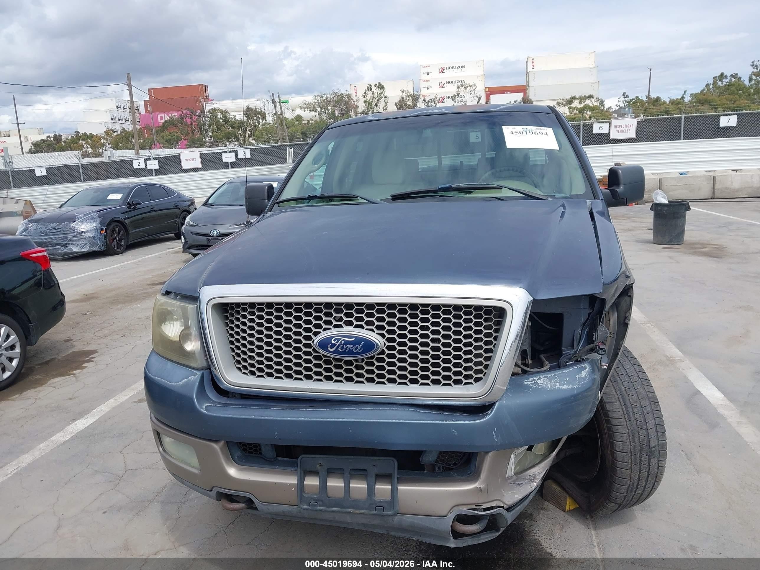 2004 Ford F-150 Fx4/lariat/xlt Blue vin: 1FTPW14504KC27787