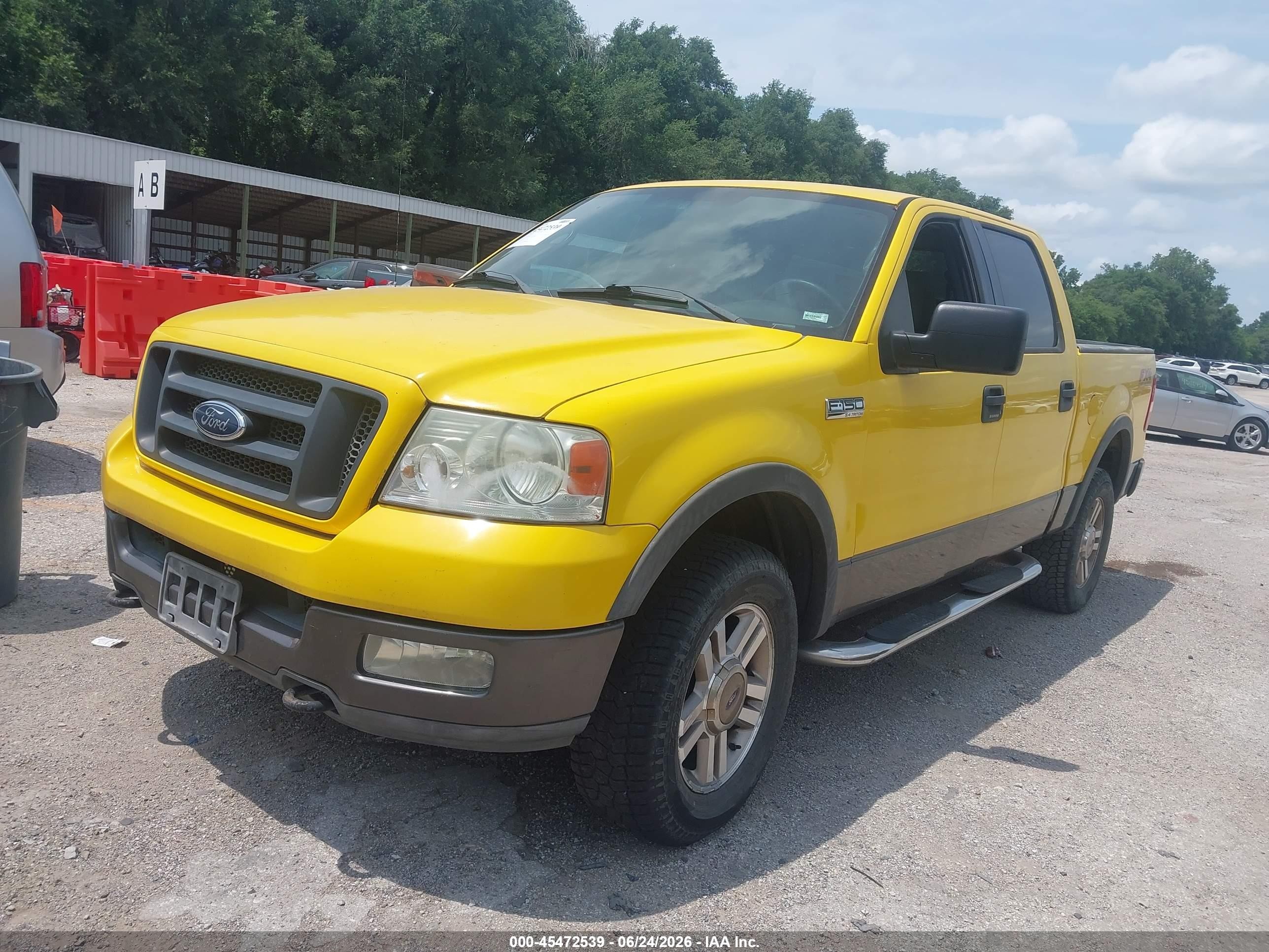2004 Ford F-150 Fx4/lariat/xlt Yellow vin: 1FTPW14504KC61681