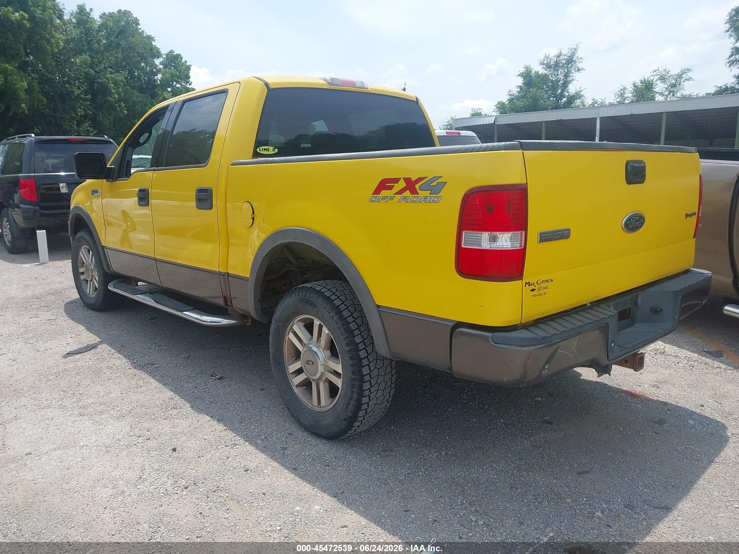 2004 Ford F-150 Fx4/lariat/xlt Yellow vin: 1FTPW14504KC61681