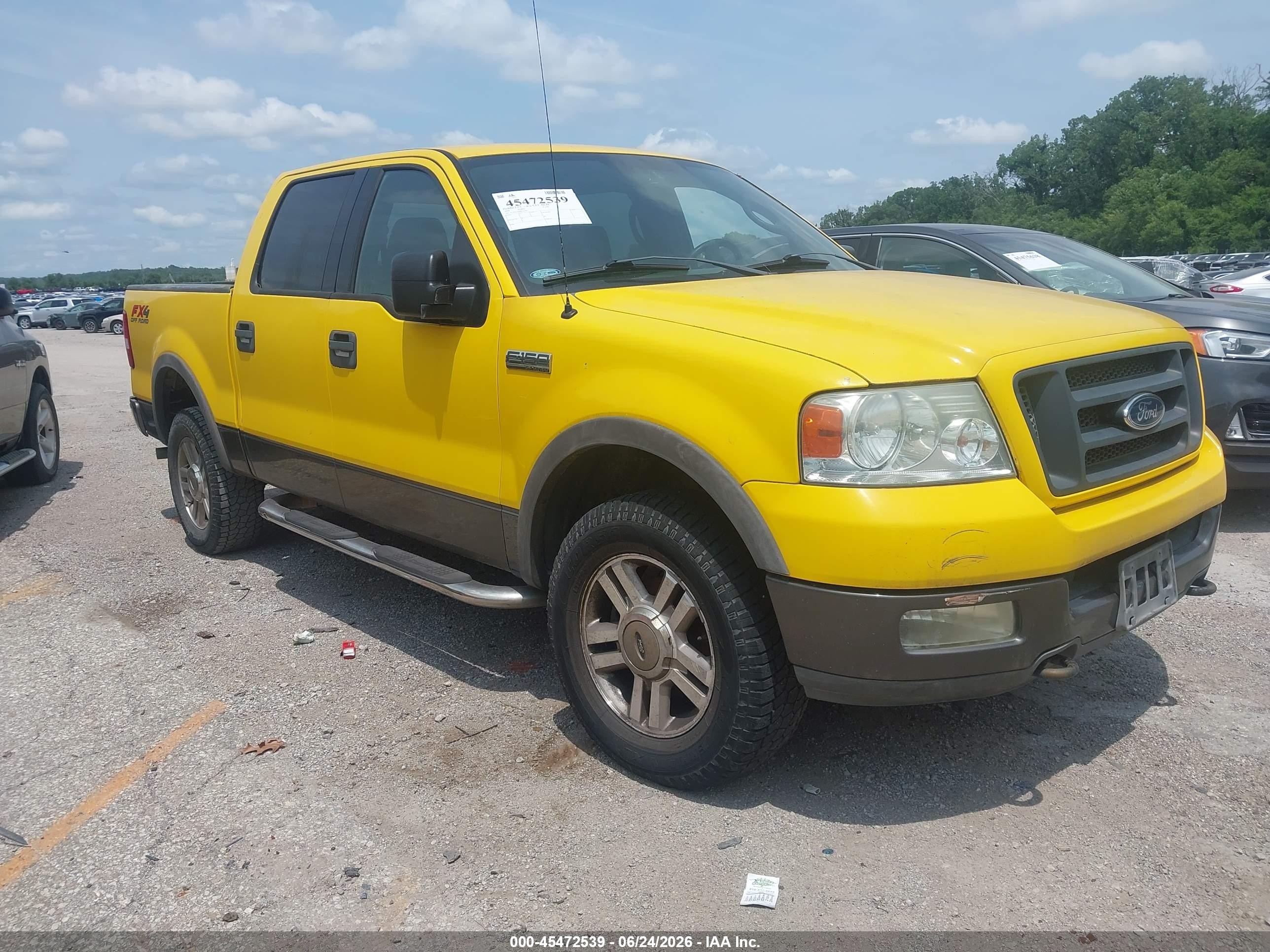 2004 Ford F-150 Fx4/lariat/xlt Yellow vin: 1FTPW14504KC61681