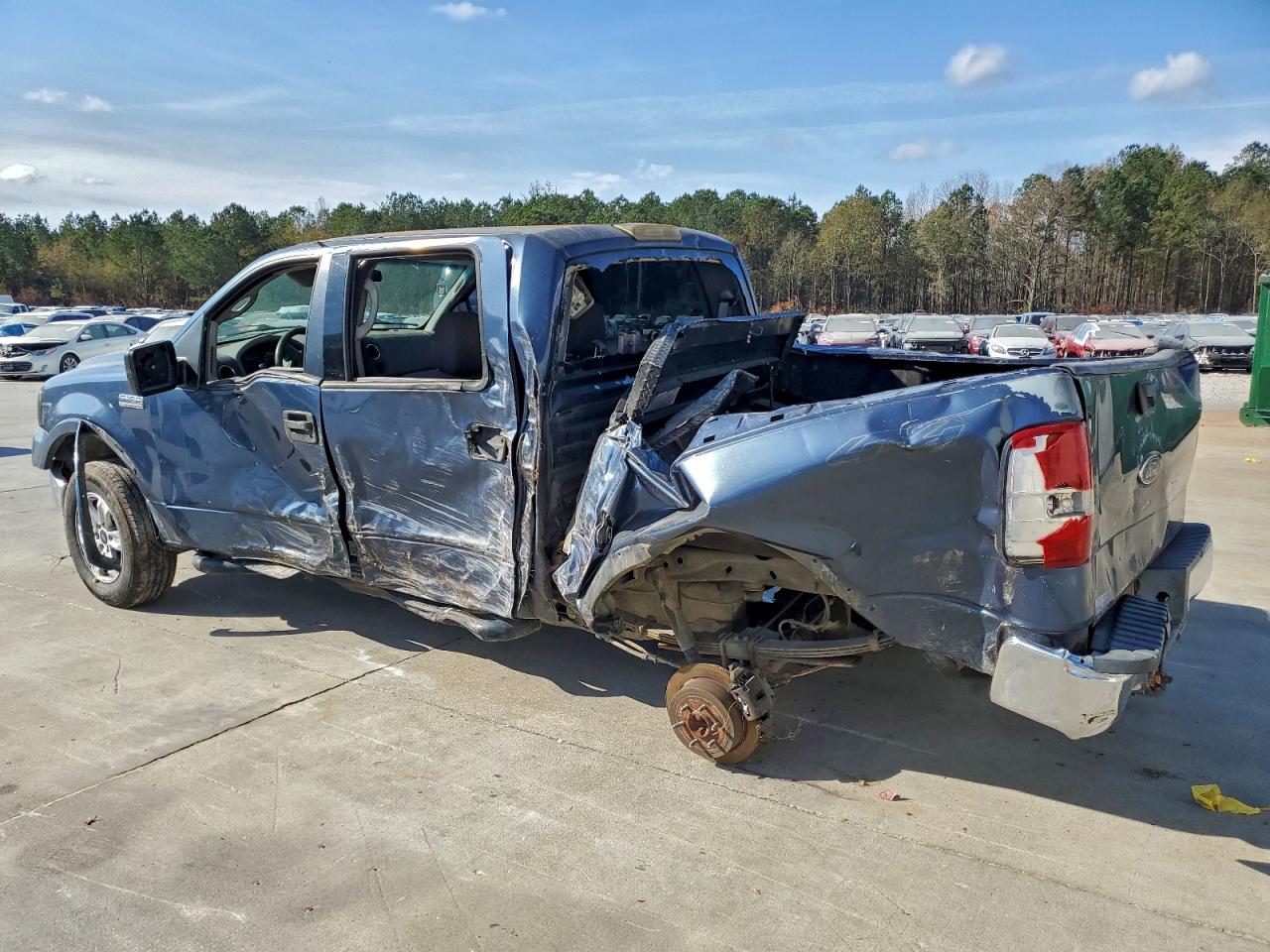 2004 Ford F150 Supercrew Blue vin: 1FTPW14504KC75614
